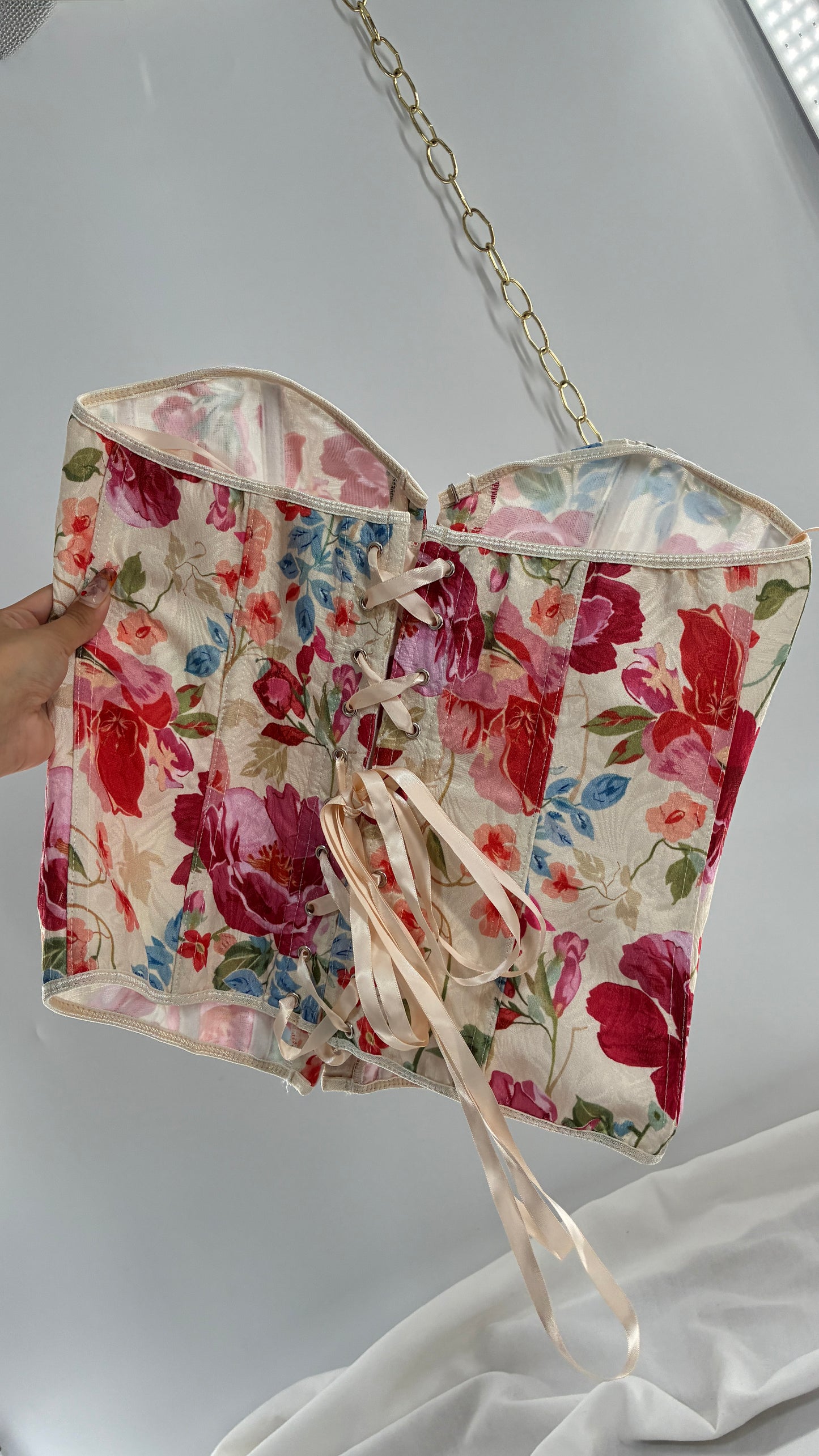 Floral Brocade Corset (Large)