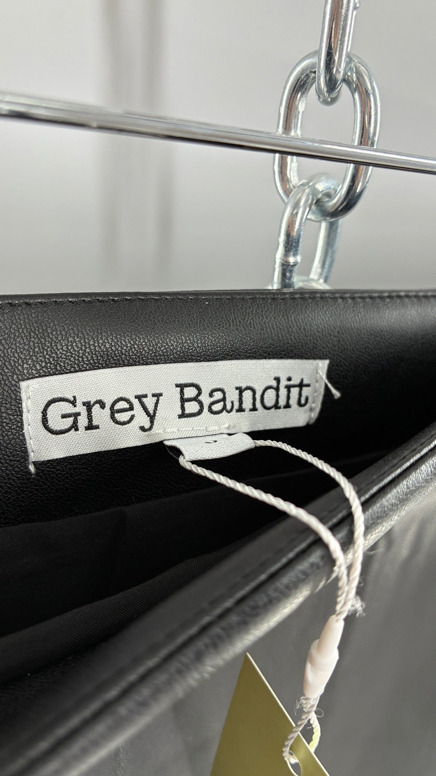 Grey Bandit Vegan Leather Mini Skirt with Tags Attached (Small)