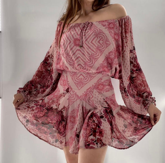 Free People Tapestry Patterned Dress (XS)