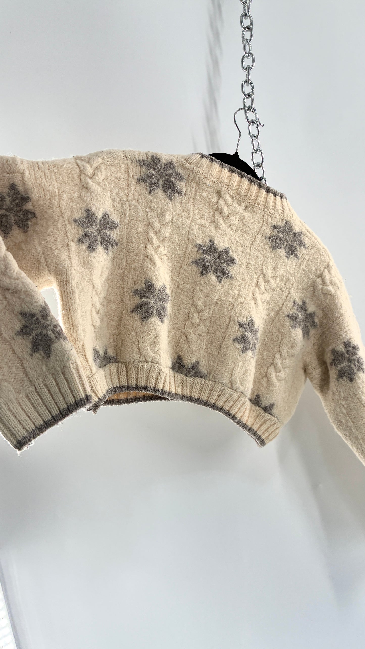 Urban Renewal by Urban Outfitters LAND’S END Thick Wool Land’s End Cropped Sweater (Small)