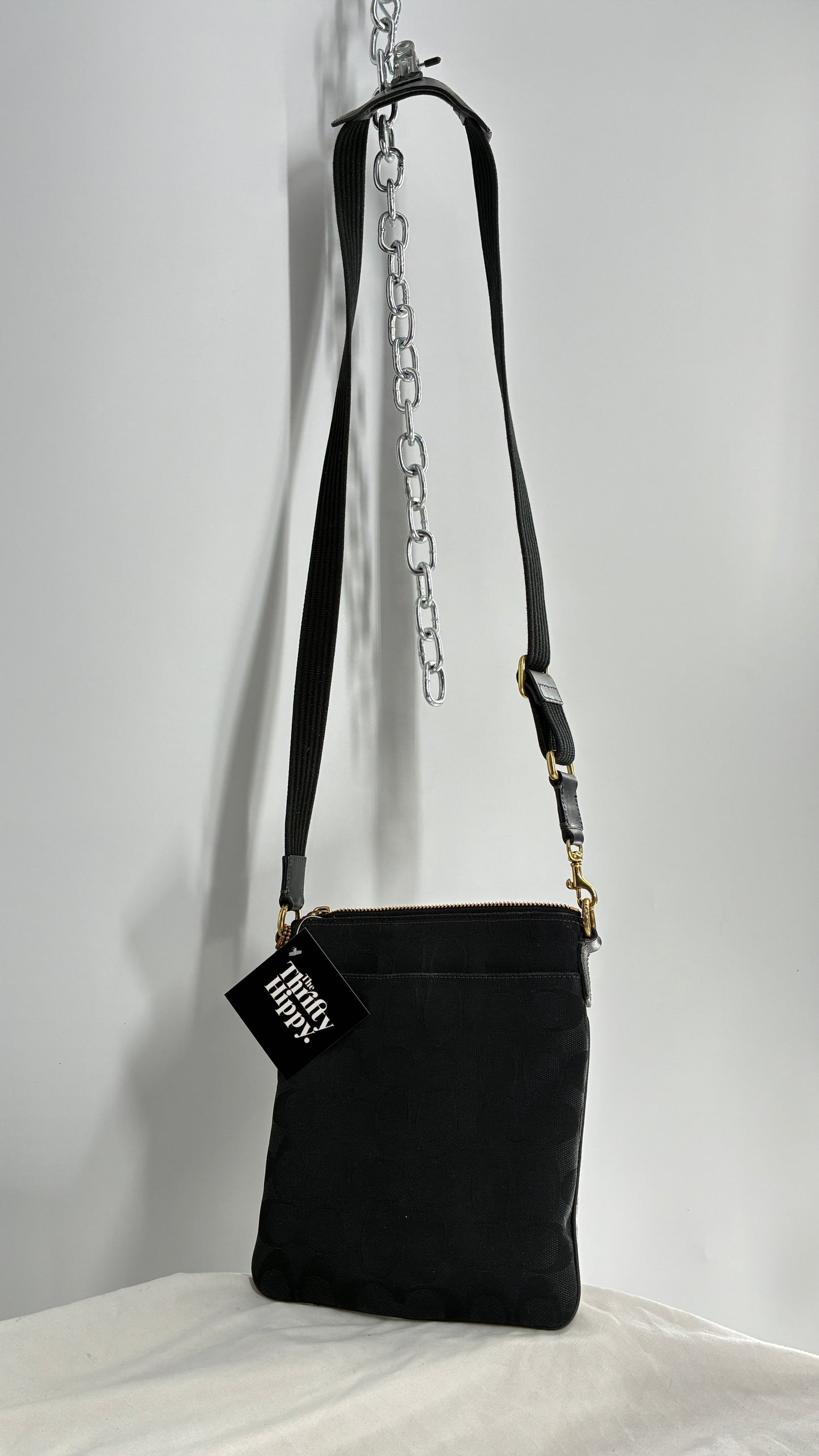COACH Monogram Black Crossbody Purse