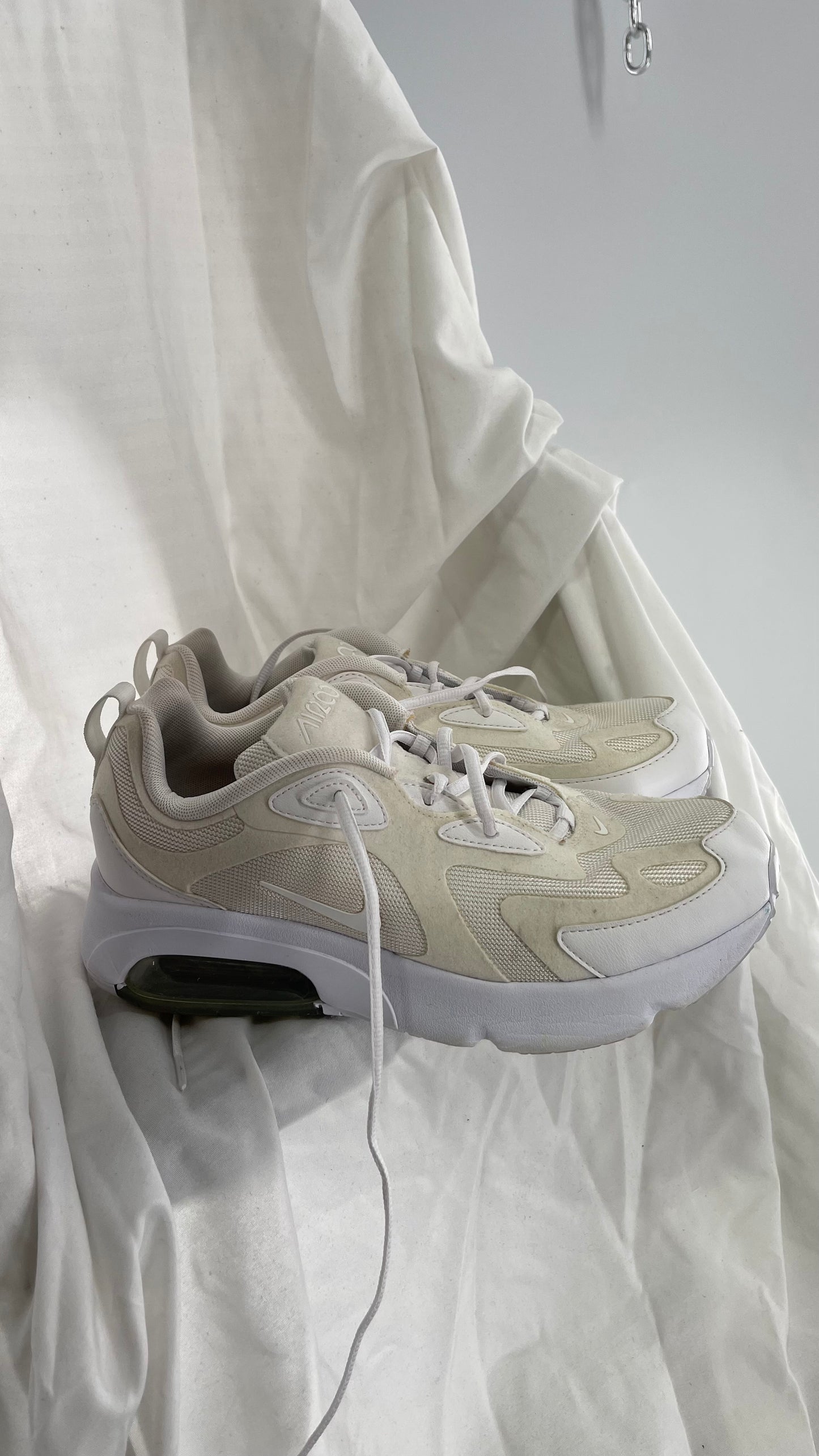 Worn Nike Air 200 Gs Triple White