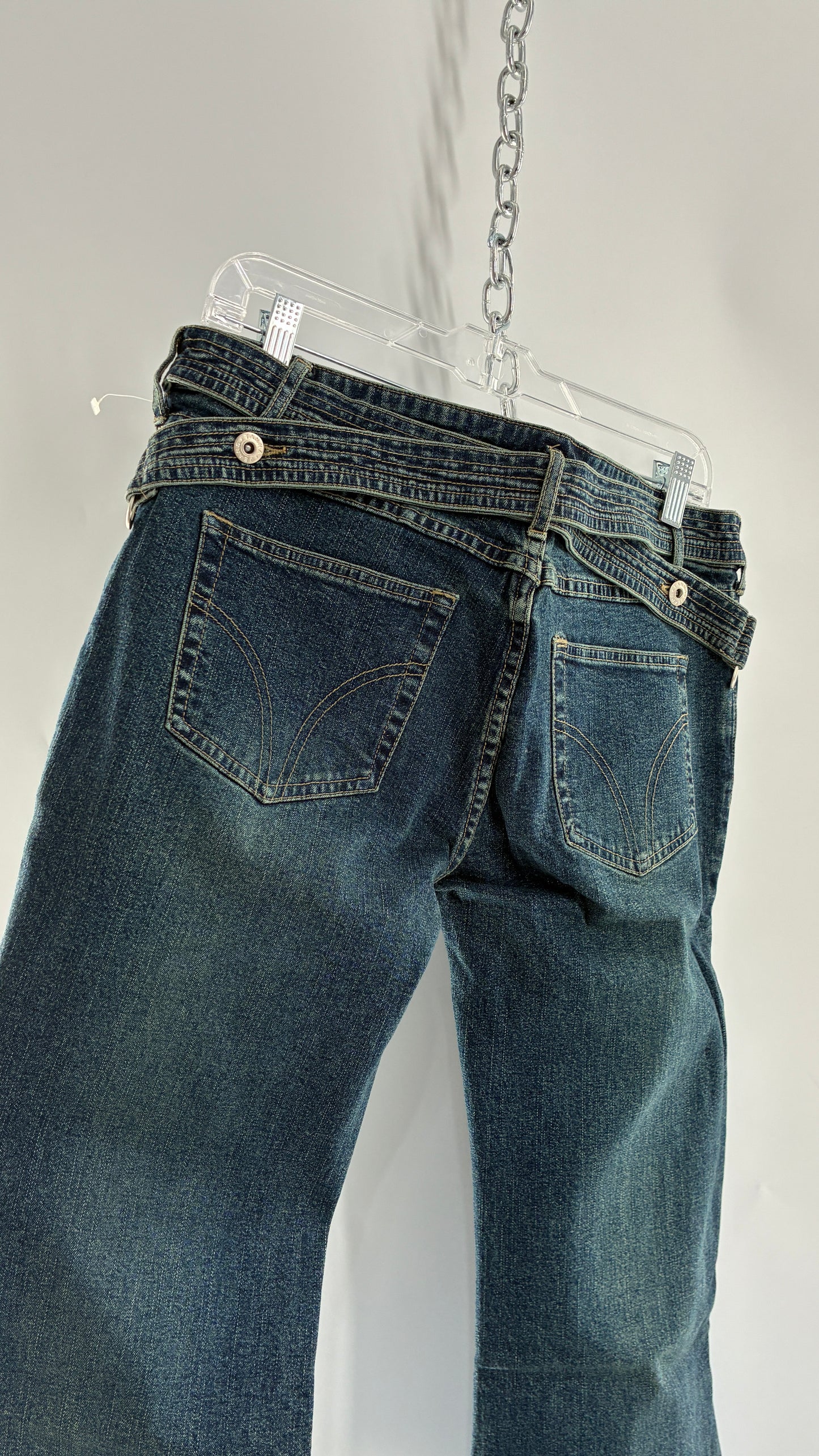 Deadstock Vintage TANNA JEANS with Cross Over Bum Detail and Tags Attached (8)