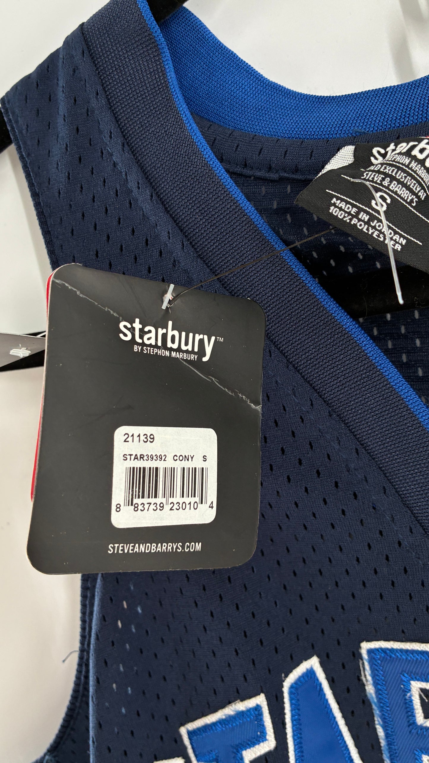Deadstock Vintage STARBURY Navy Blue Jersey with Tags  (Small)