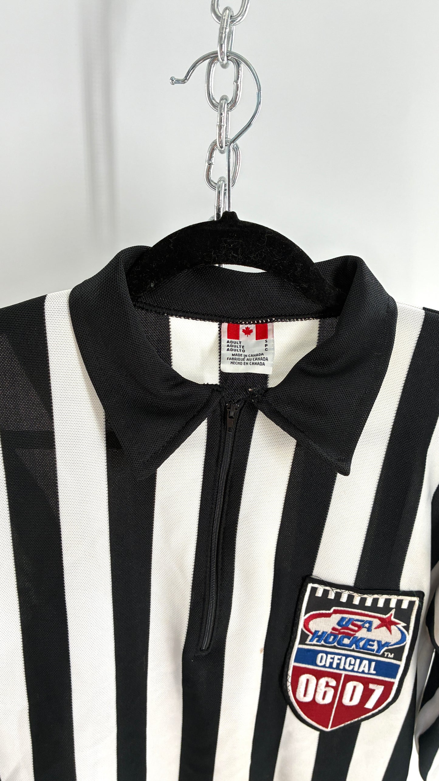 Vintage 1970s Referee USA HOCKEY Official 06/07 Top (Small)