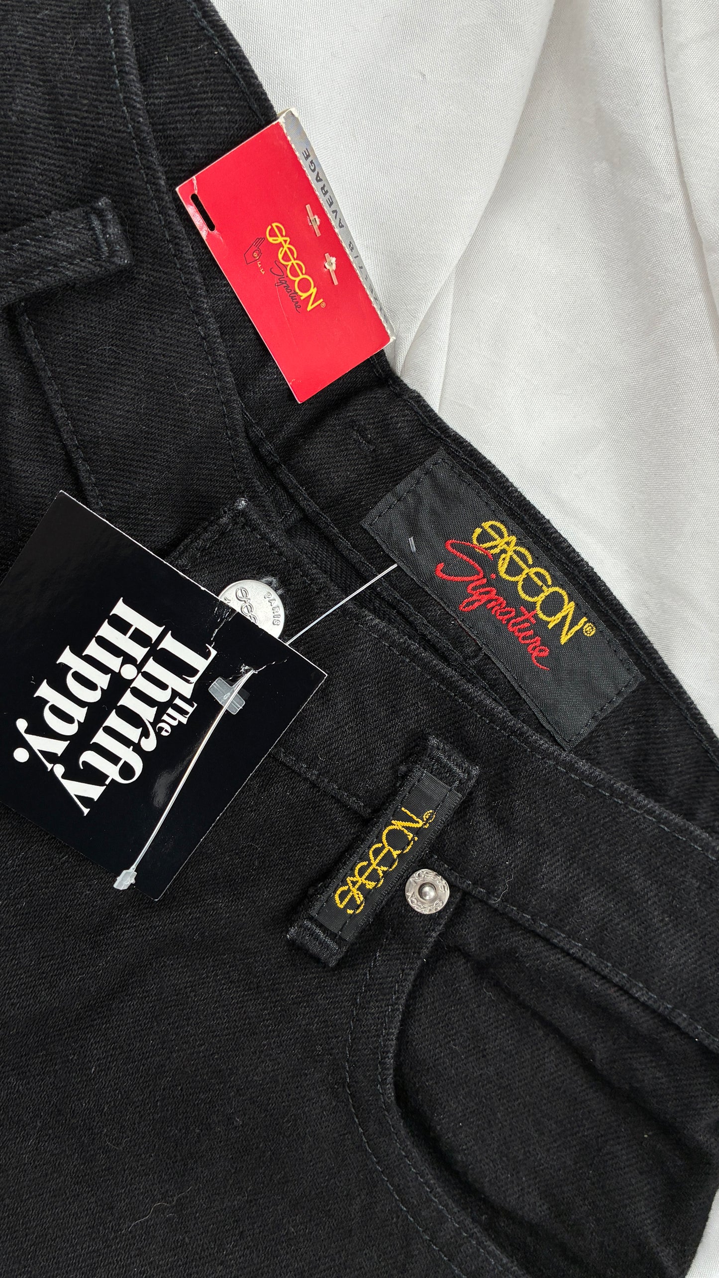 Deadstock Vintage 1980s SASSON Black High Waisted Mom Jean (7/8)