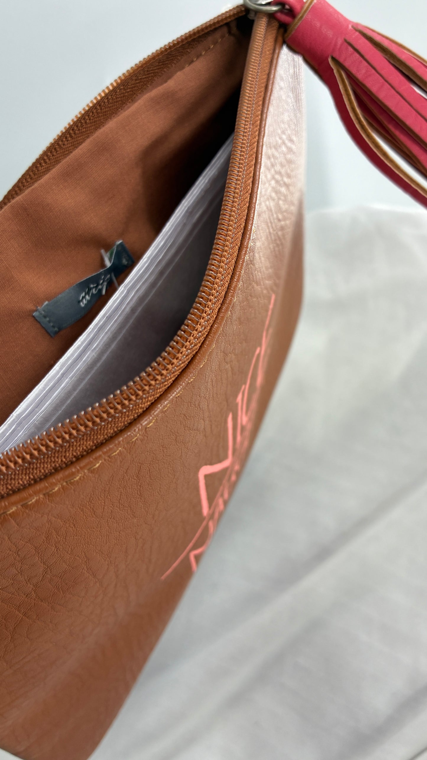 AERIE Nice | Naughty Vegan Leather Tassel Pouch