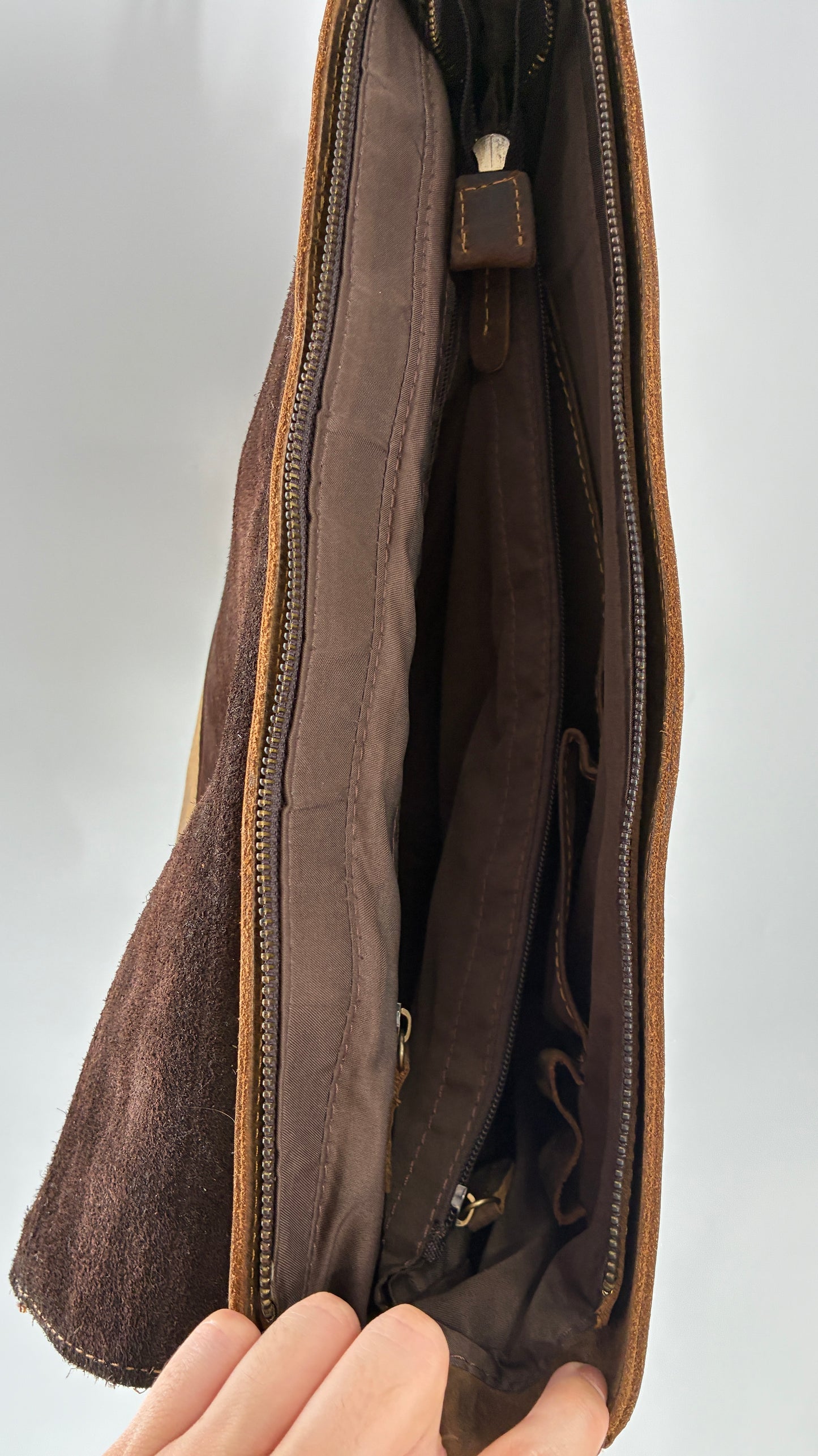 KATTEE Heavy Duty, Thick Genuine Leather Briefcase School Satchel Messenger Bag