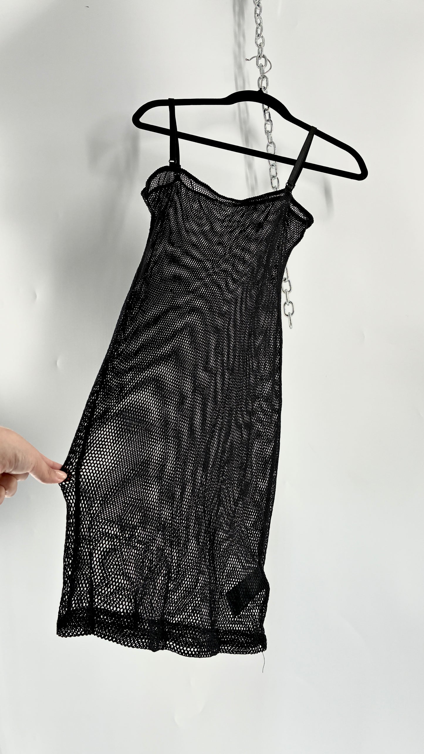 Urban Outfitters Out from Under Black Stretchy Mesh Mini (Small)