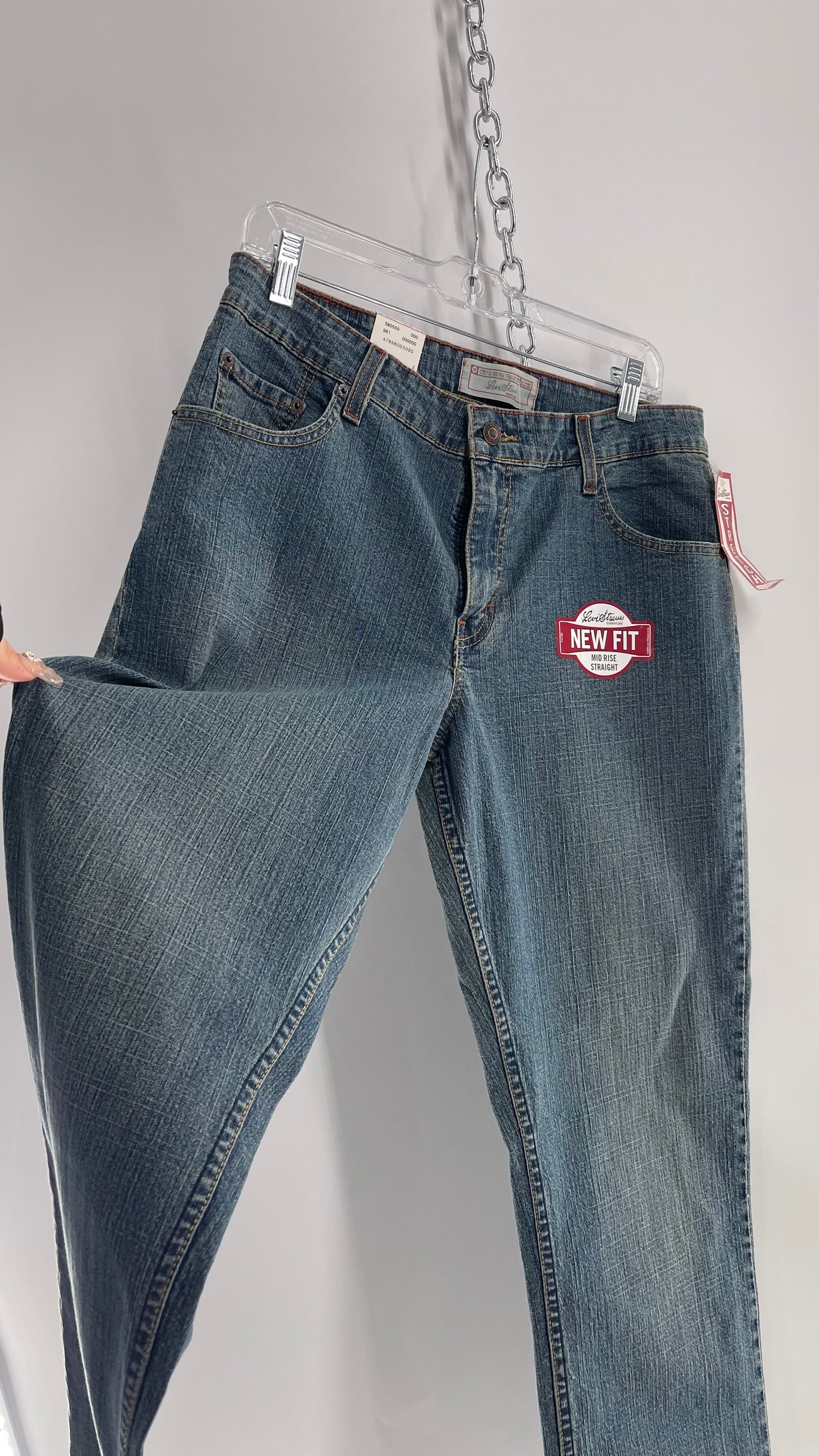 Deadstock Vintage Levi Strauss Mid Rise Straight Legs (12 Long)