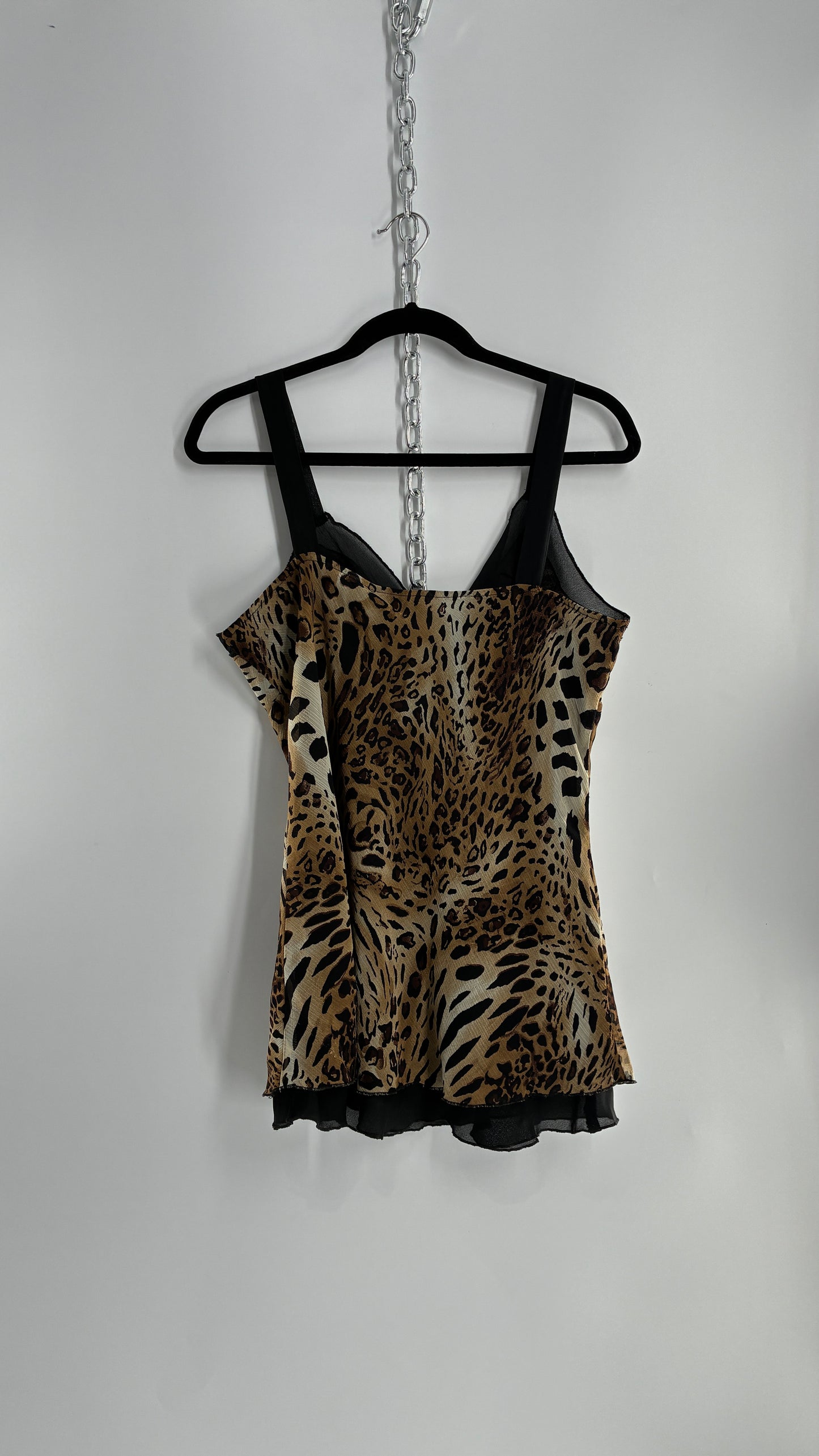 Vintage 1990s Studio 1940 Animal Print Camisole (Large)
