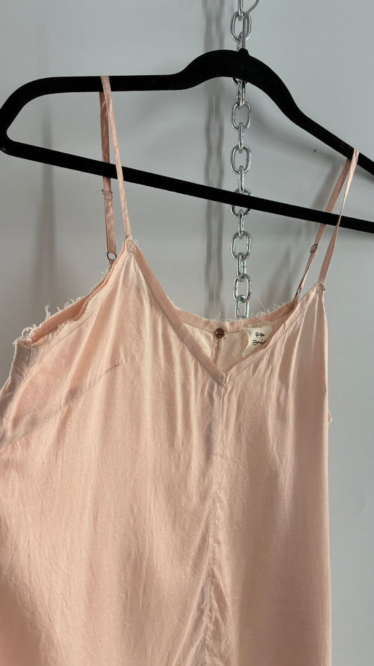 Free People Slip Dress with Raw Edge Hem (XS/S)