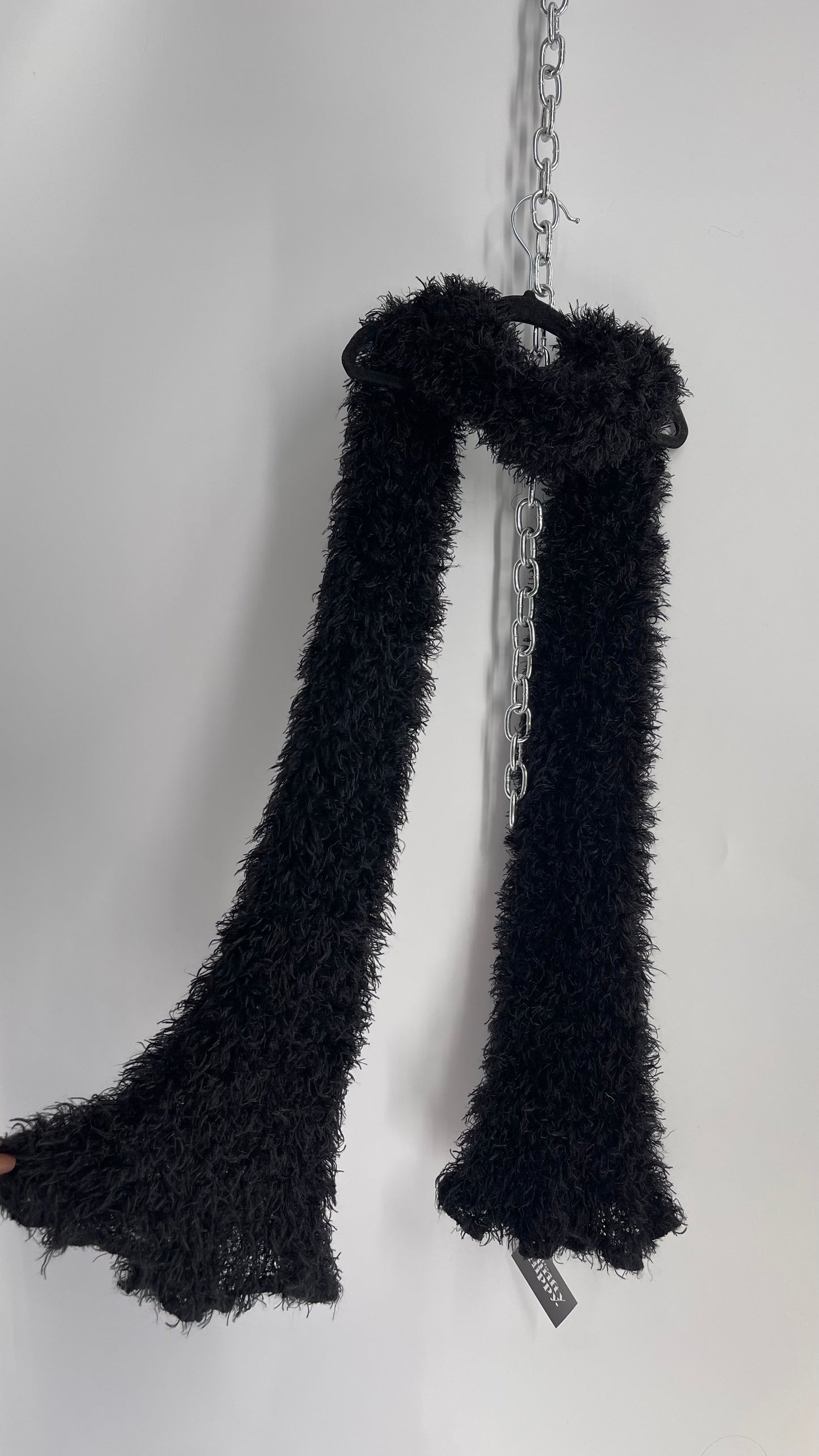 Vintage 1990s Fuzzy Skinny Scarf