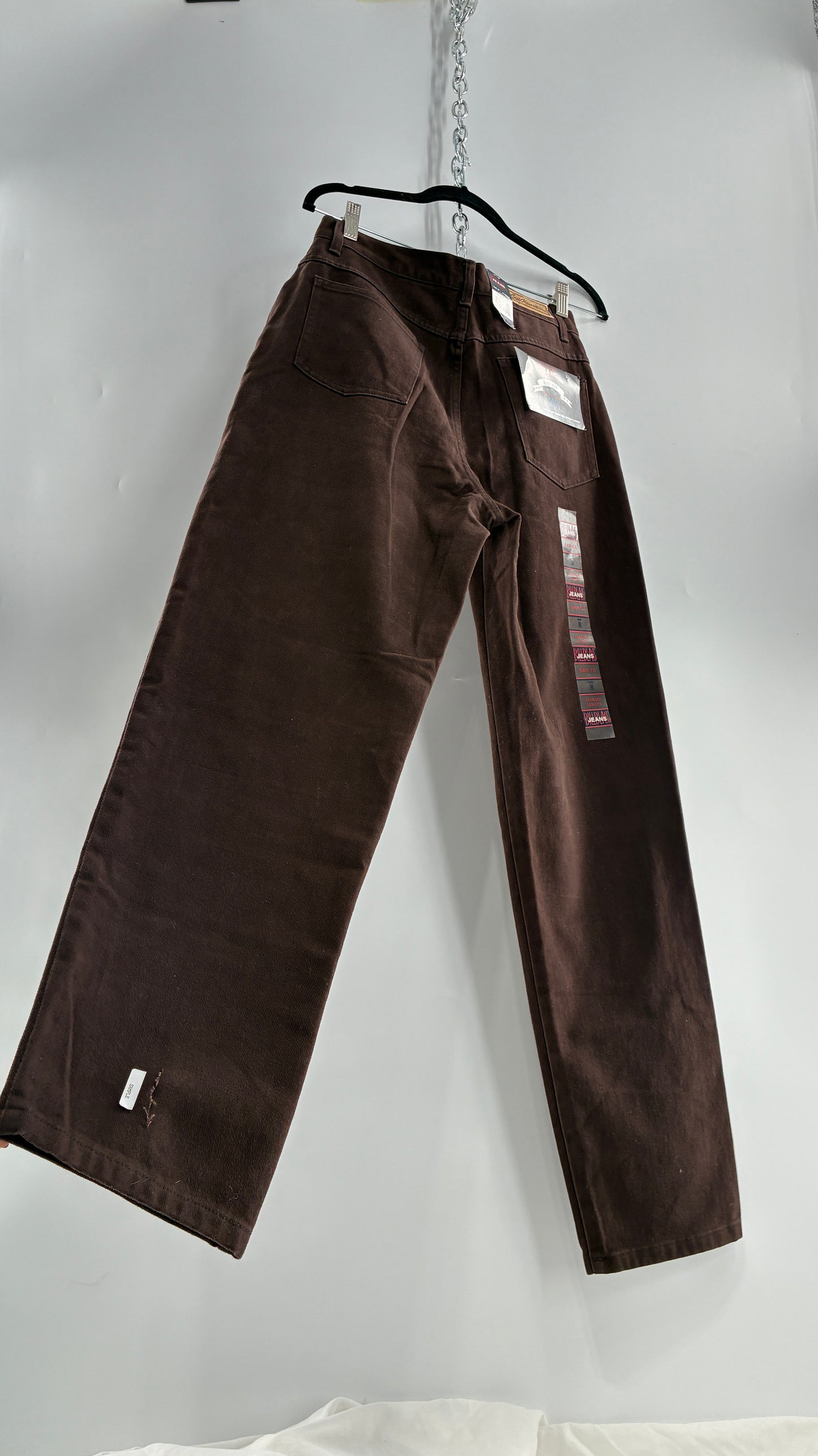 Deadstock Vintage BILL BLASS Brown High Waisted Mom Jeans