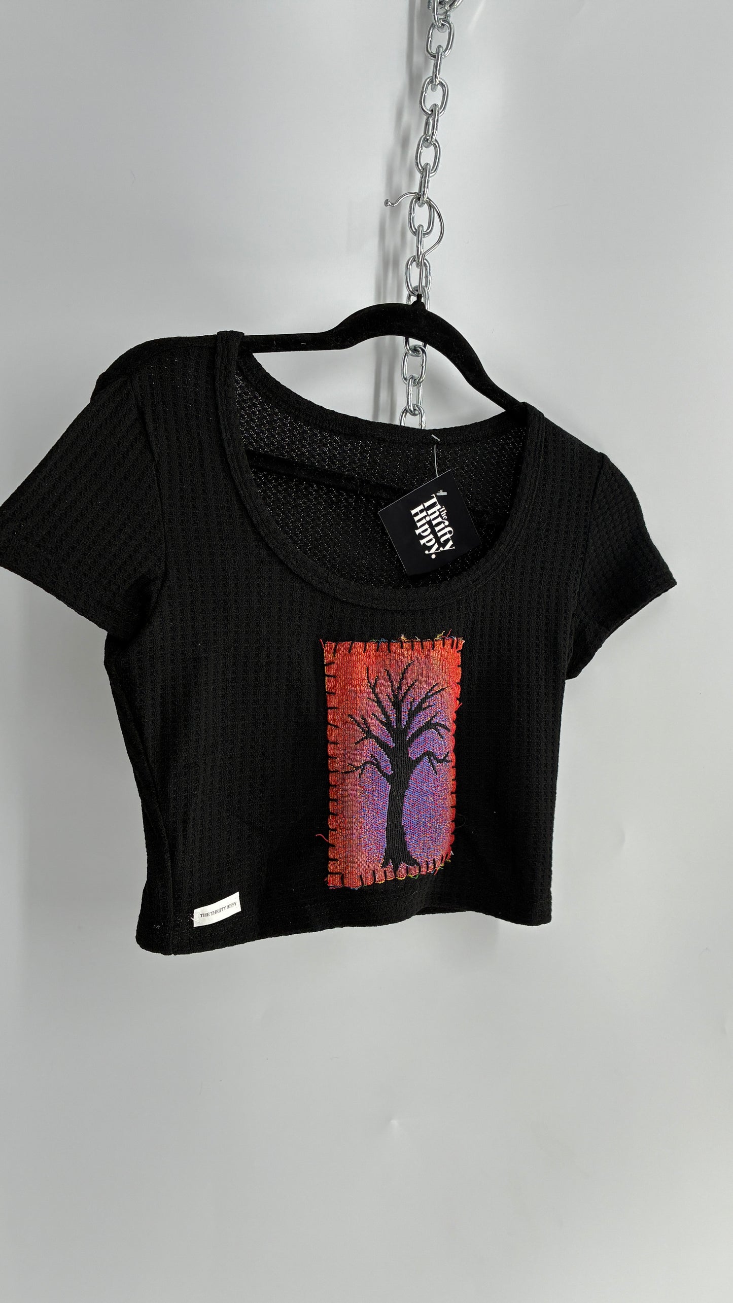 Handmade Patchwork Tapestry Halloween Baby T (S/M)