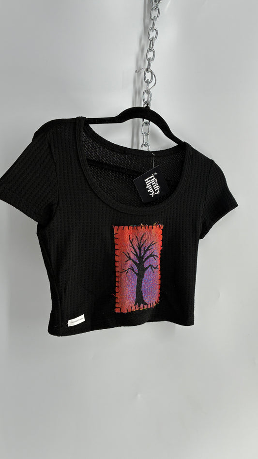 Handmade Patchwork Tapestry Halloween Baby T (S/M)