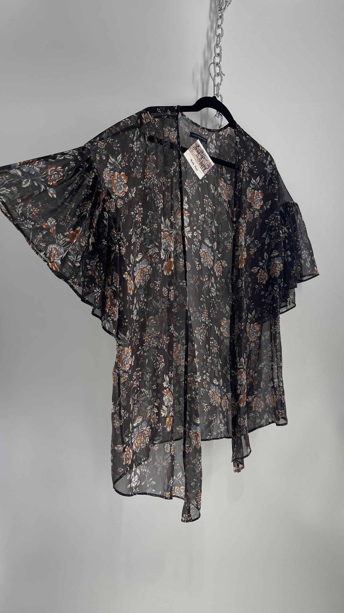 American Eagle Floral Cape (XS)