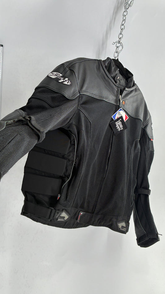 Vintage JOE ROCKET Padded Motorcycle Jacket with Tags Attached (XXL)