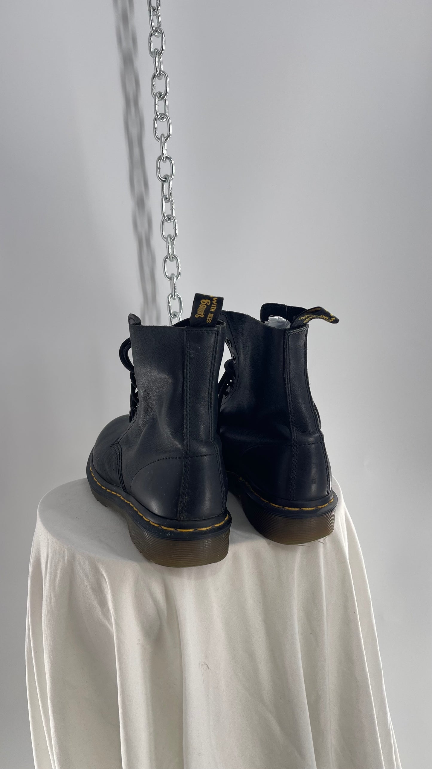 Doctor Martens Black Leather Virginia Pascal Boots (6)