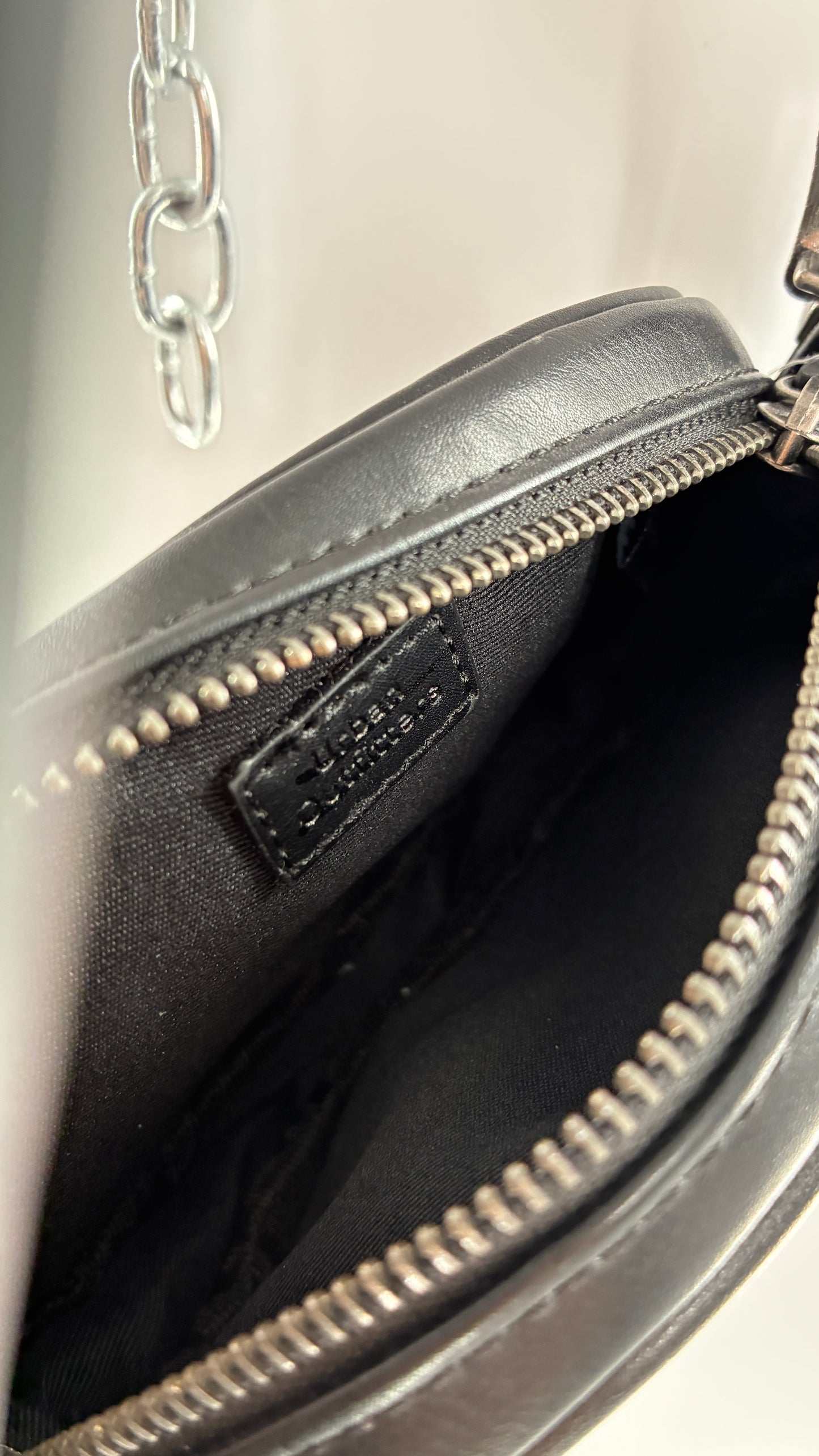 Urban Outfitters Black Vegan Leather Western Buckle Bag