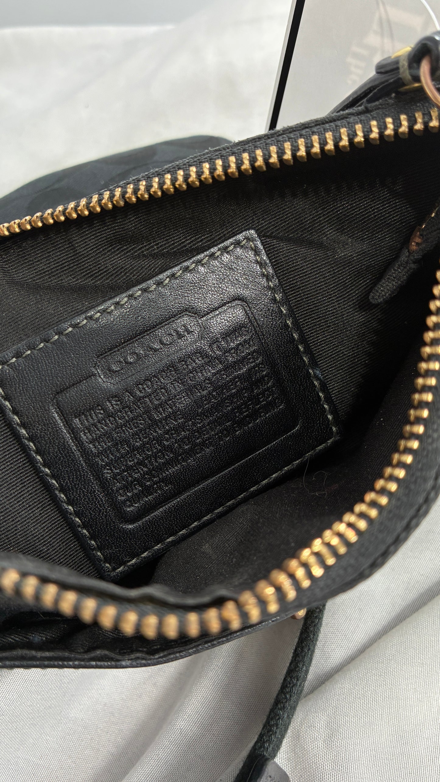 COACH Monogram Black Crossbody Purse
