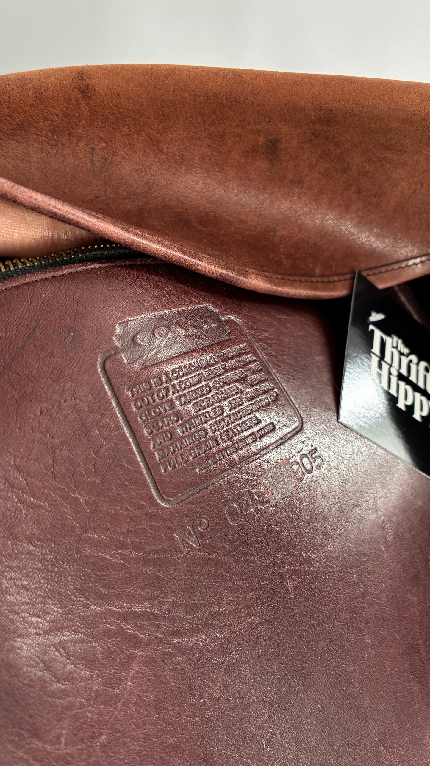 Vintage COACH Leather Envelope Saddle Briefcase Bag