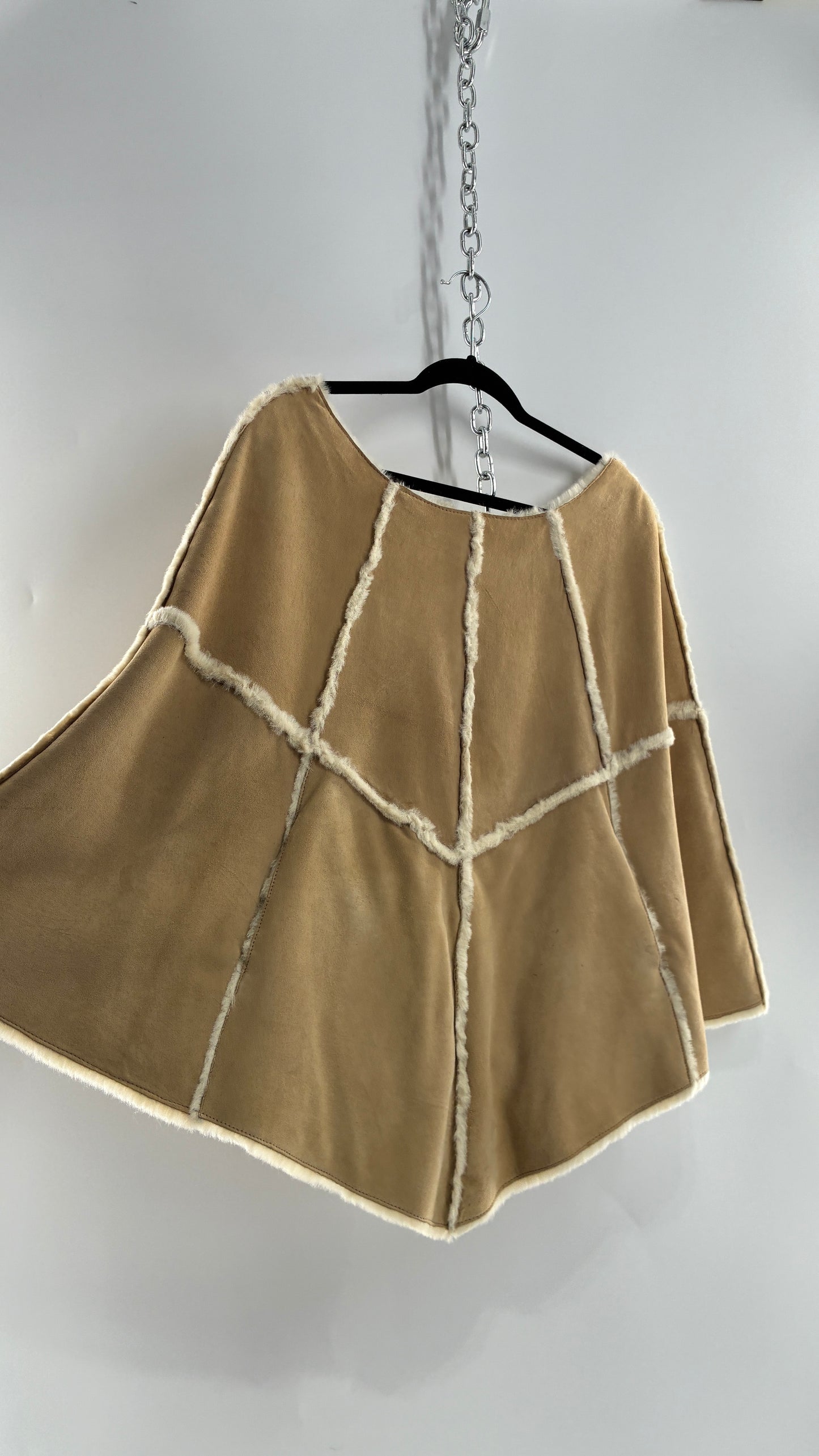 Vintage UGG Leather Mouton Poncho Cape (S/M)