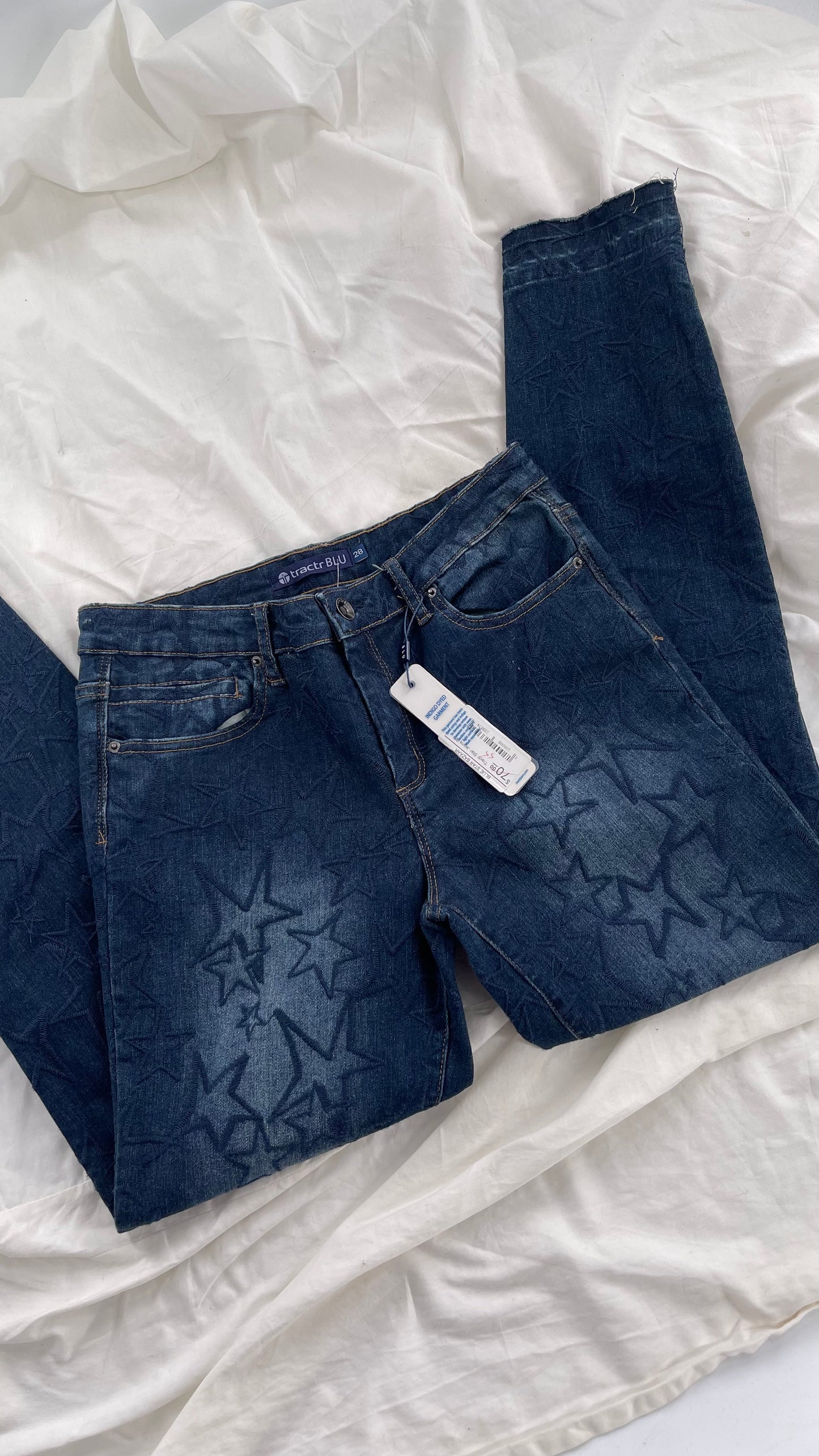 Tractr BLU Star Embroidered Jeans with Tags (28)