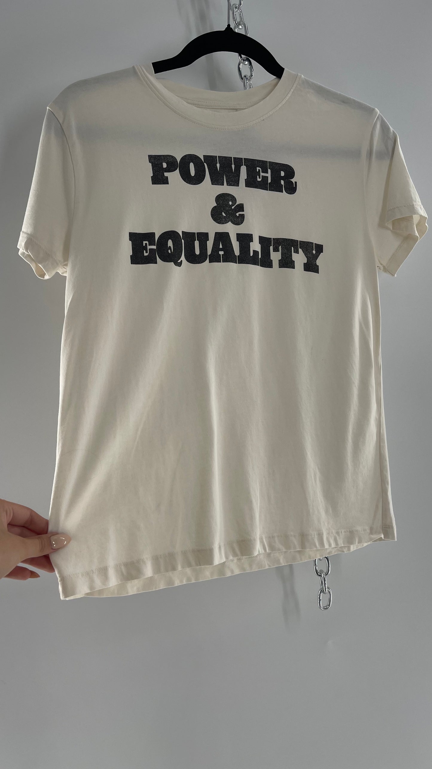 Power + Equality Faded Graphic Print T (Small)