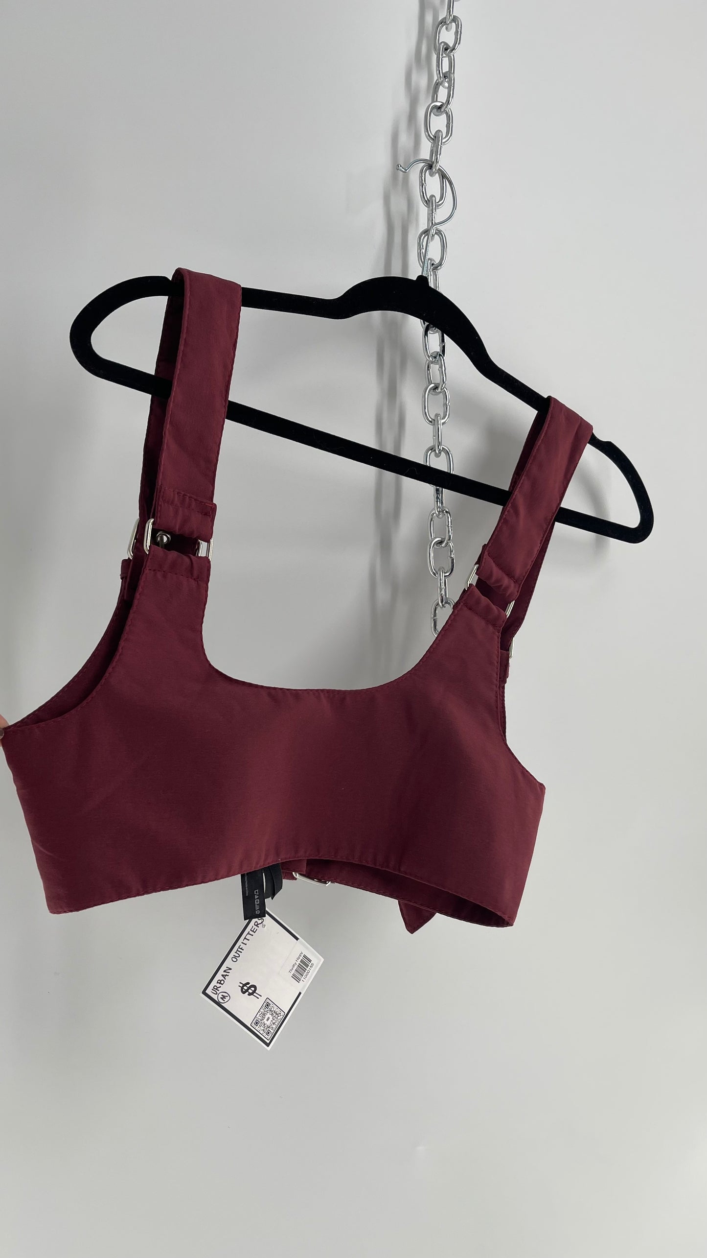 Urban Outfitters Burgundy Harness Top (Medium)