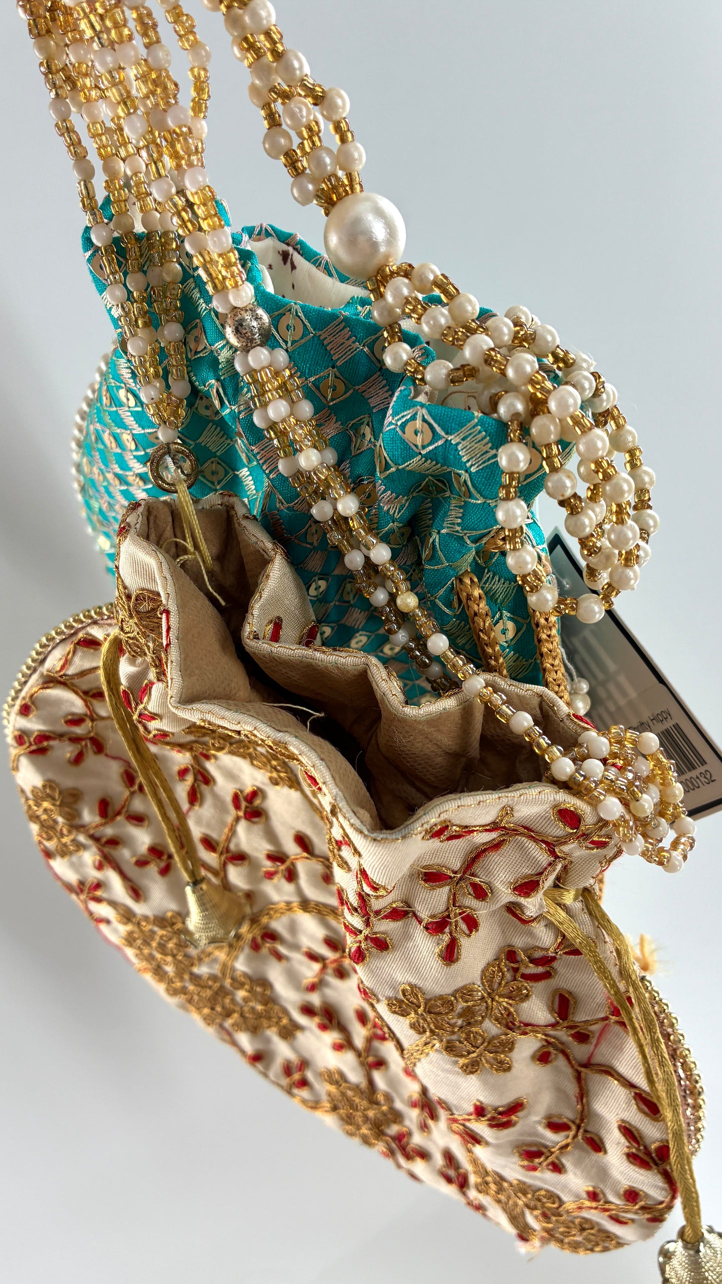 Vintage Beaded Wristlet Purse 2 Pc Set