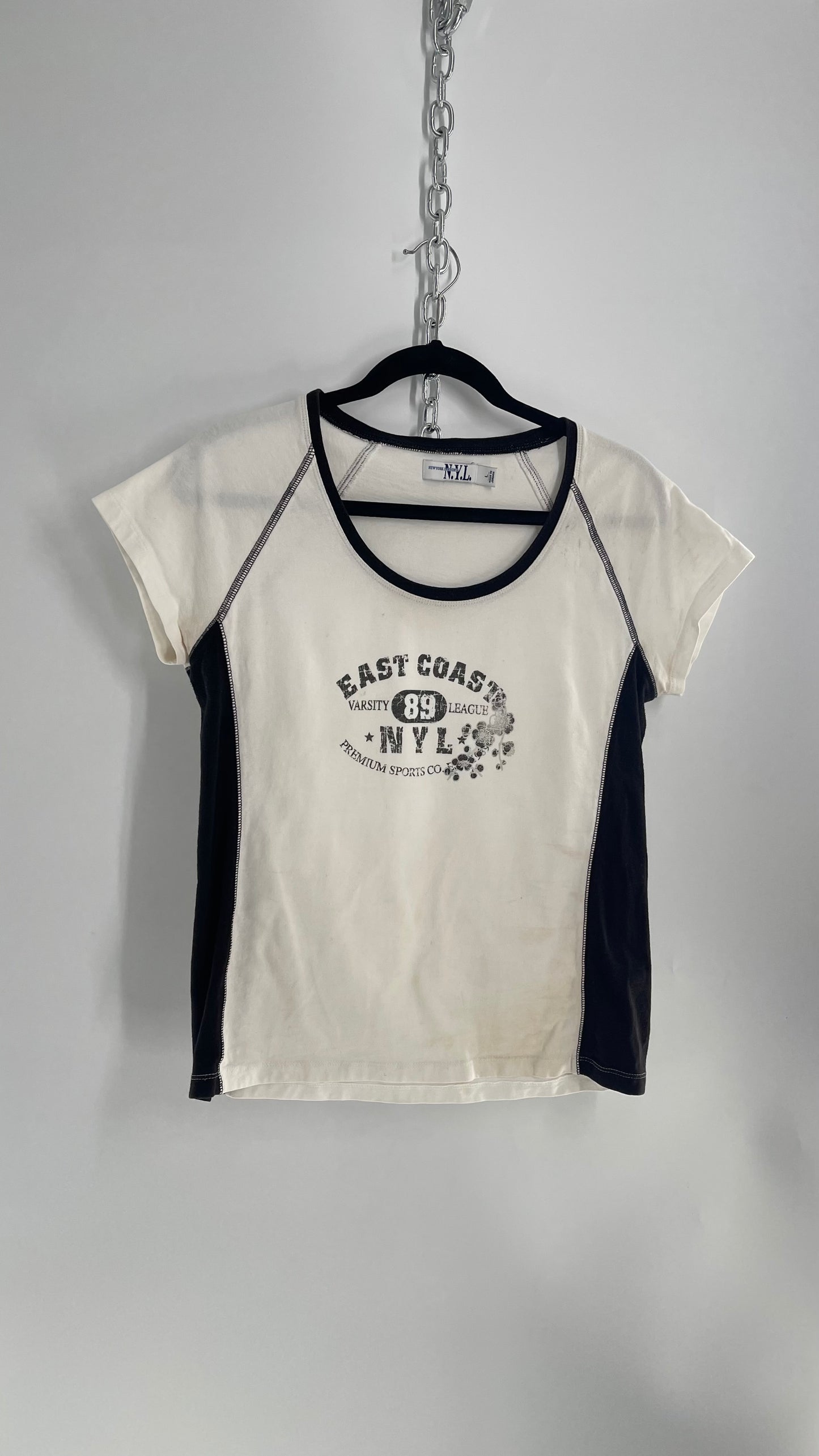 Vintage New York Laundry 1990s East Coast Surfer Baby T (Large)