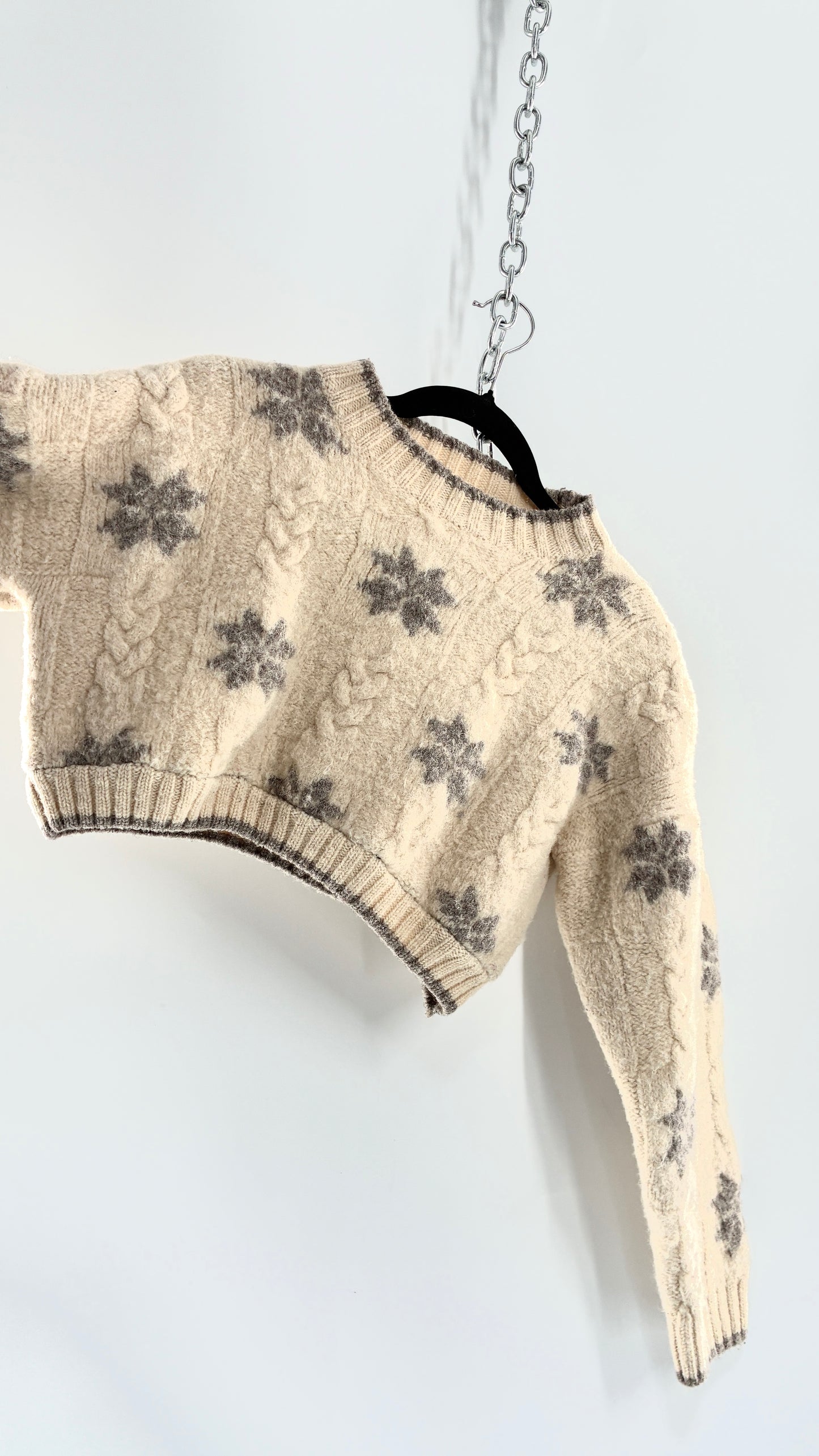 Urban Renewal by Urban Outfitters LAND’S END Thick Wool Land’s End Cropped Sweater (Small)