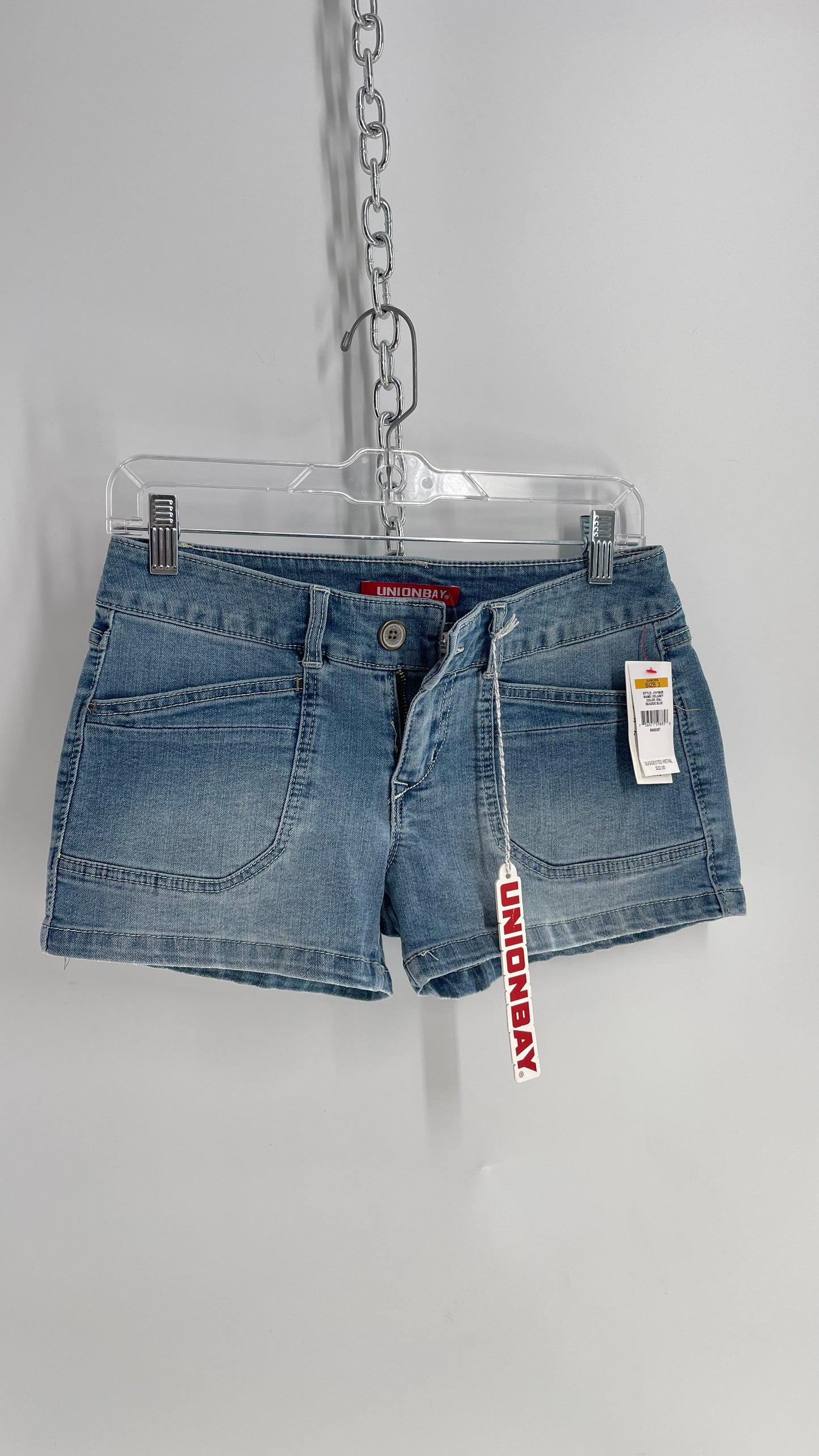 Deadstock Vintage Union Bay Light Wash Micro Shorts (3)