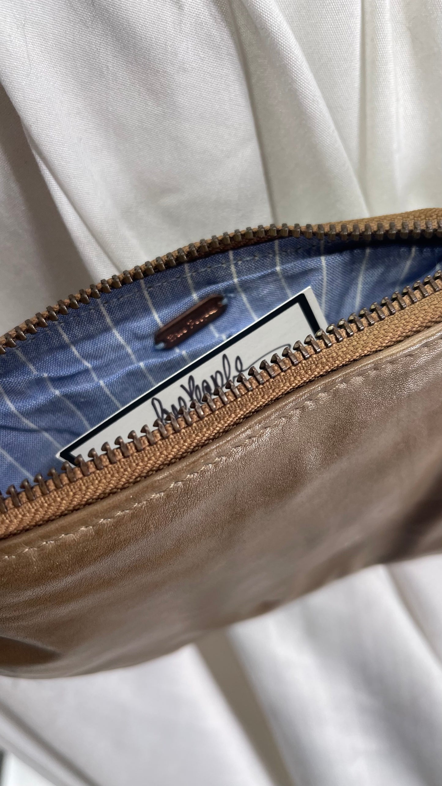 Free People Brown Leather Crossbody Fanny Pack Hip Bag