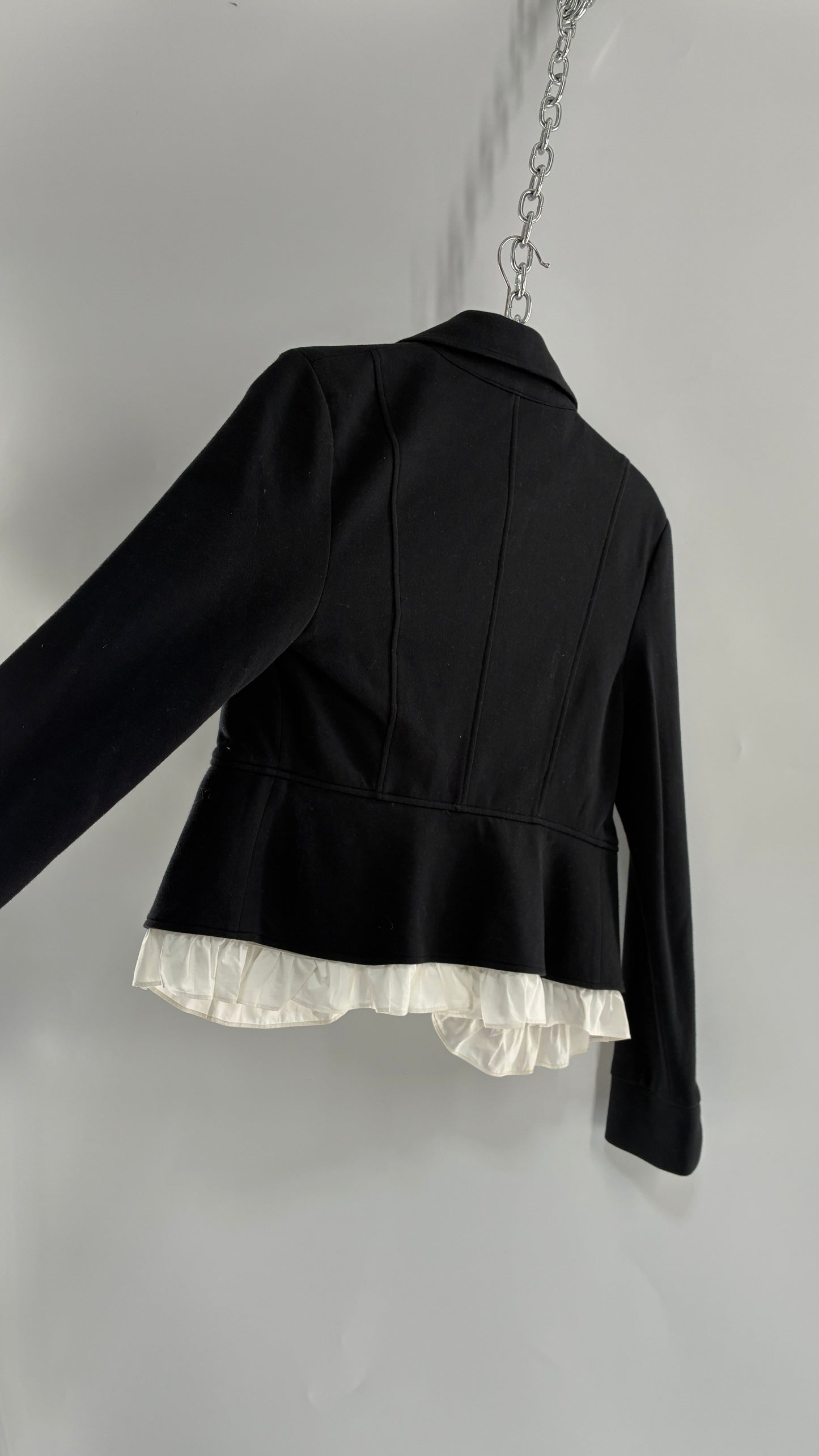Vintage BOSTON PROPER 1990s School Girl/Drummer Jacket with Removable Ruffle Trim (XS)