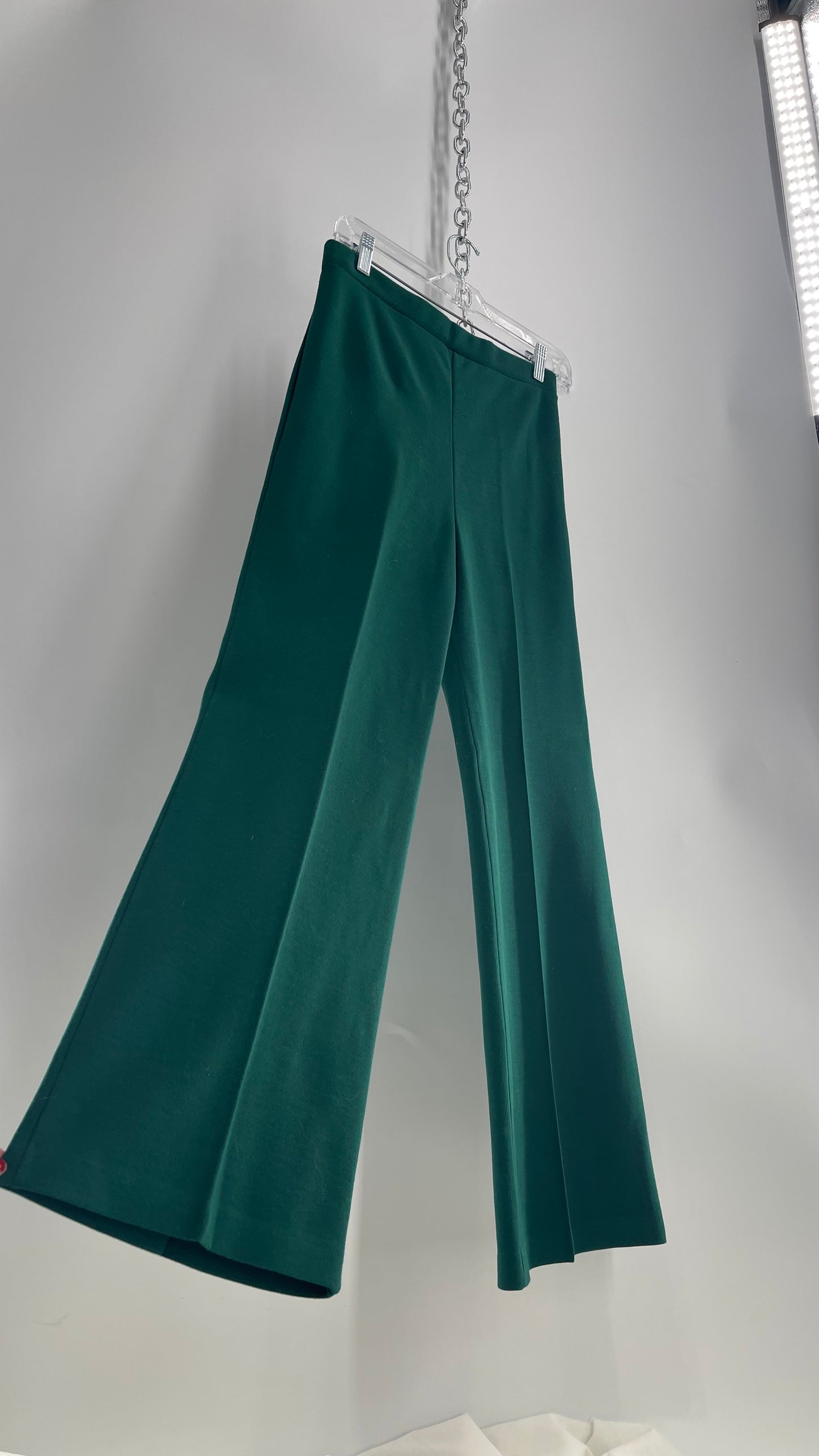 Vintage 1970s Cedar Hill High Waisted Hunter Green Straight Legs (8)