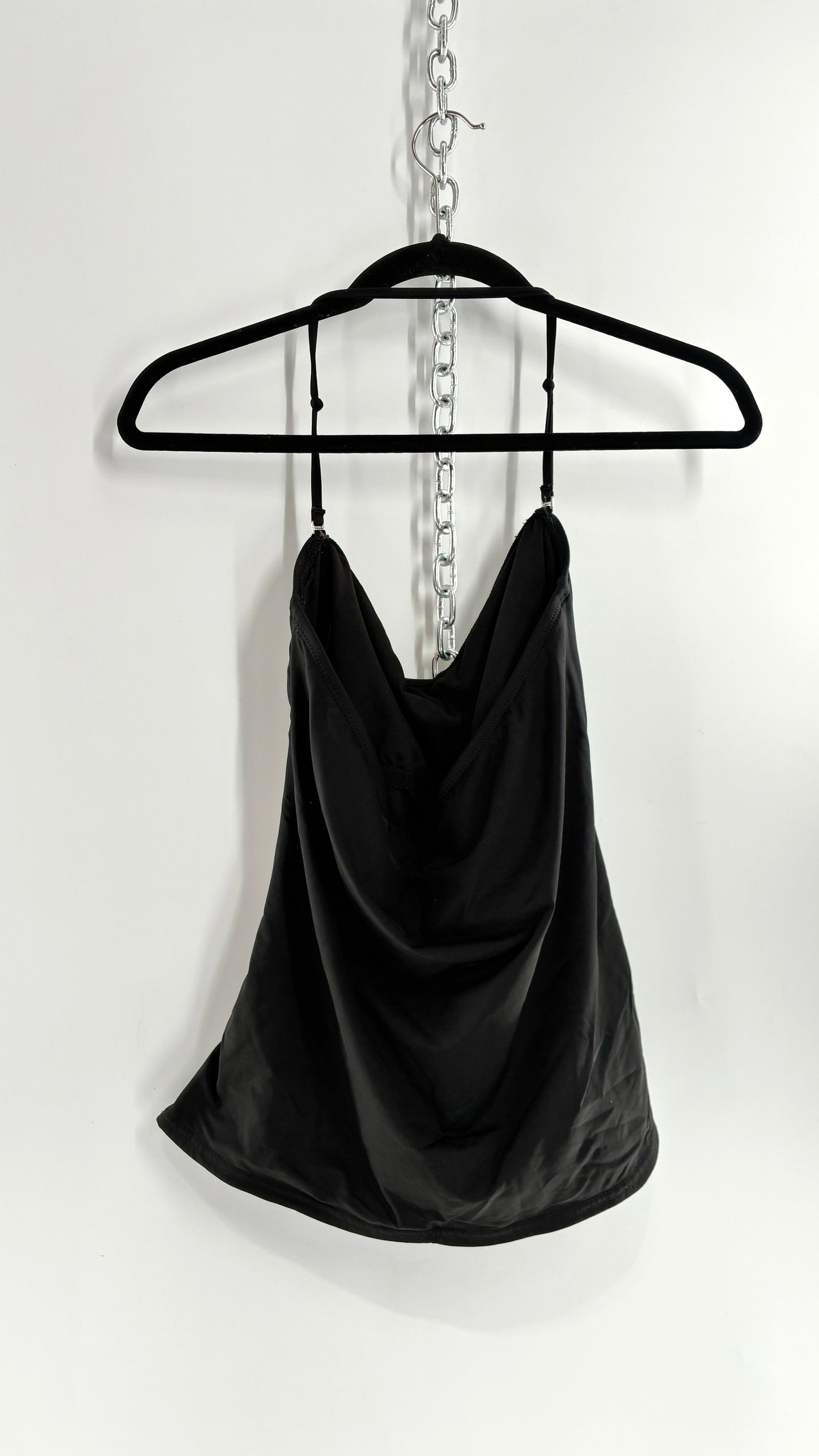 Vintage APT9 Black Sleeveless with Ruffled Detail and Built in Bra (12)