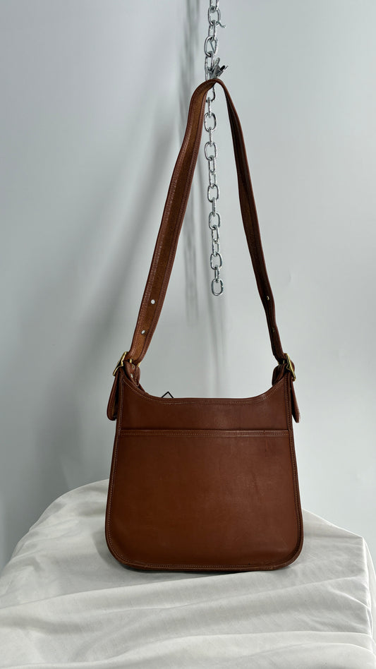 Vintage COACH Brown Leather Legacy Cross Body Shoulder Purse