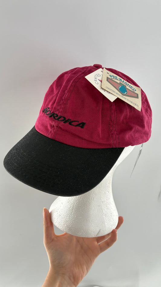 Deadstock Vintage 1980s NORDICA Sportswear Baseball Hat with Tags Attached