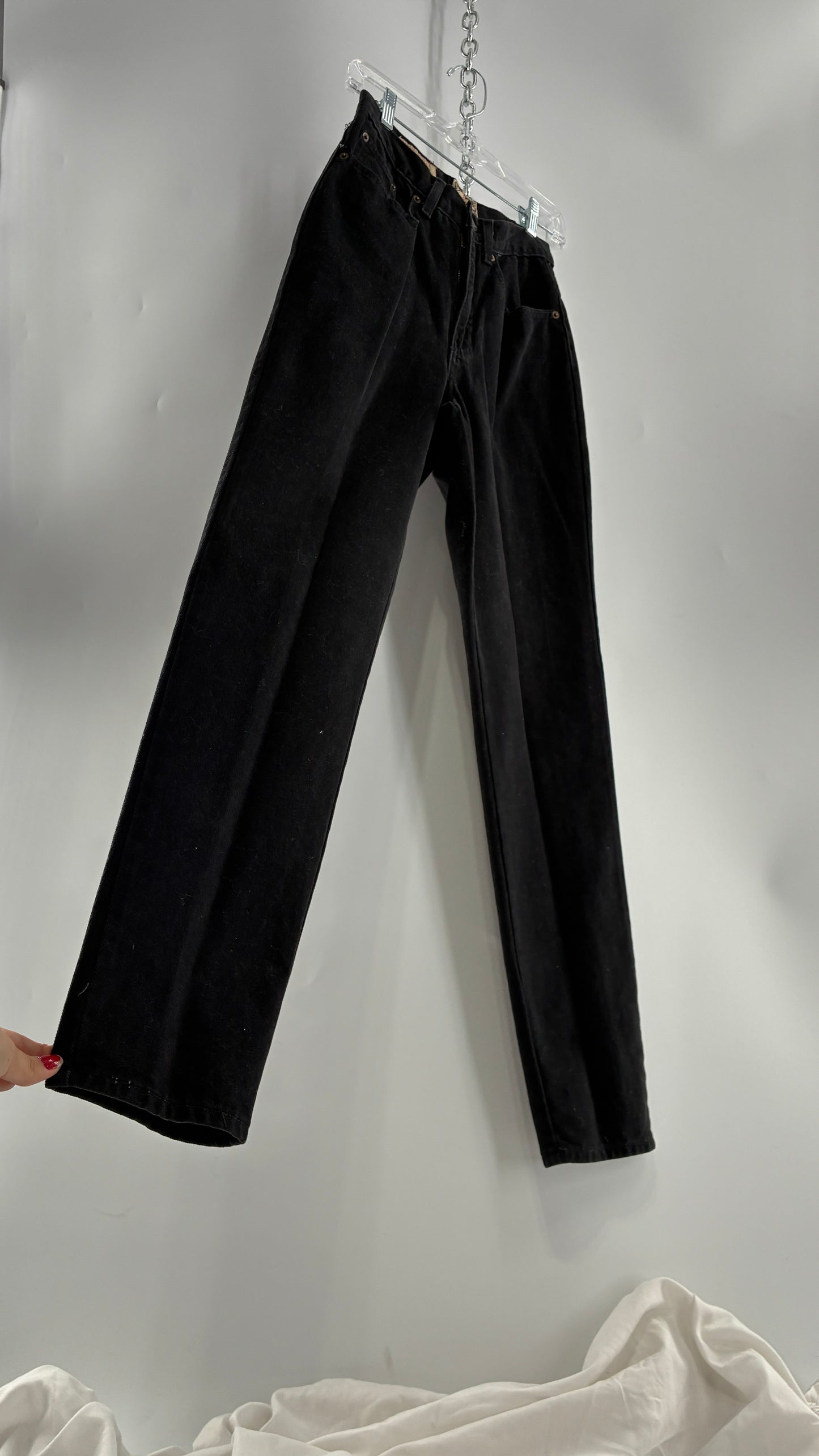 Deadstock Vintage 1980s EXPRESS Black High Waisted Mom Jean (5/6)