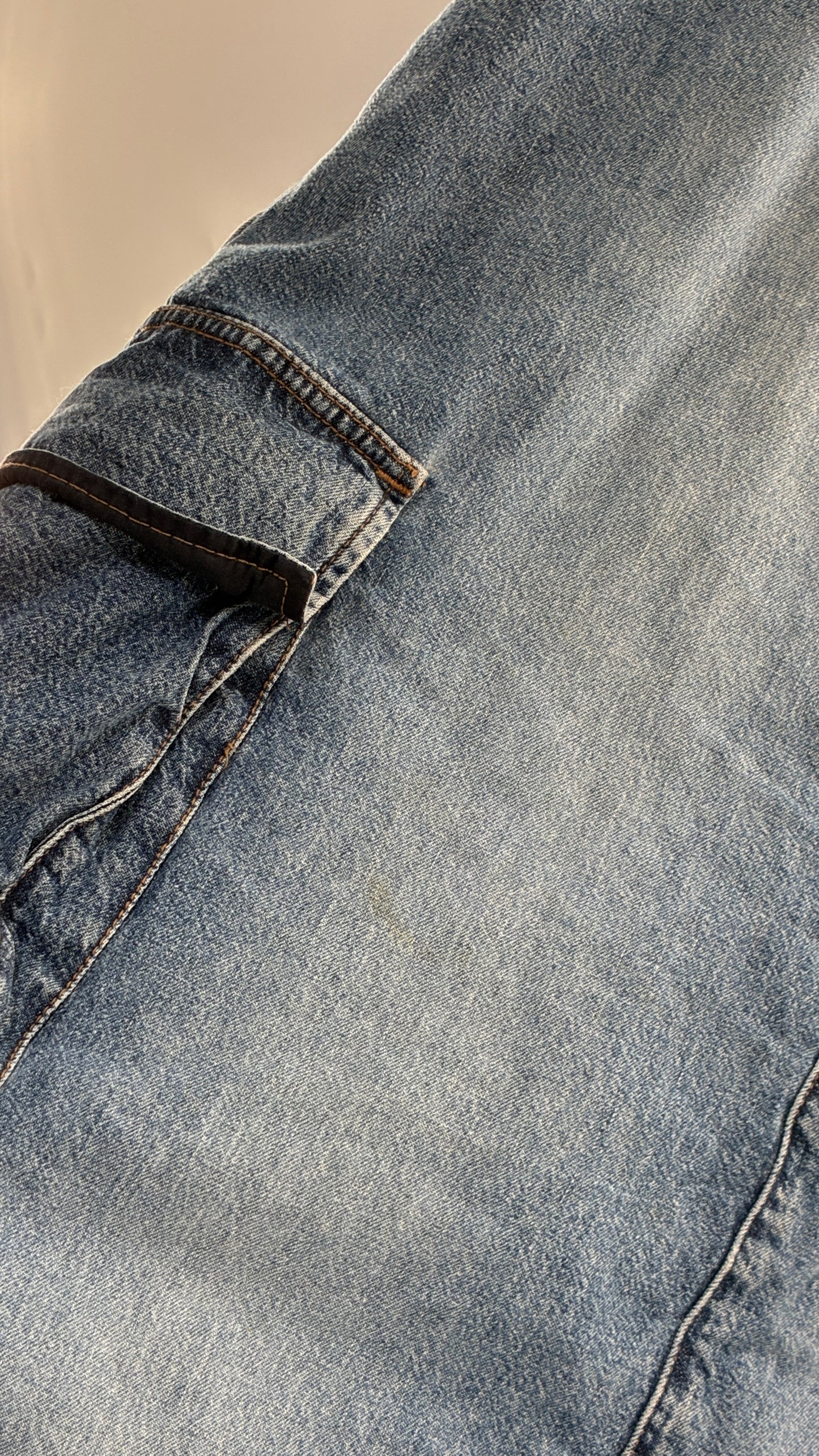 Vintage CALVIN KLEIN Denim Cargo Skirt Low Waisted (12)