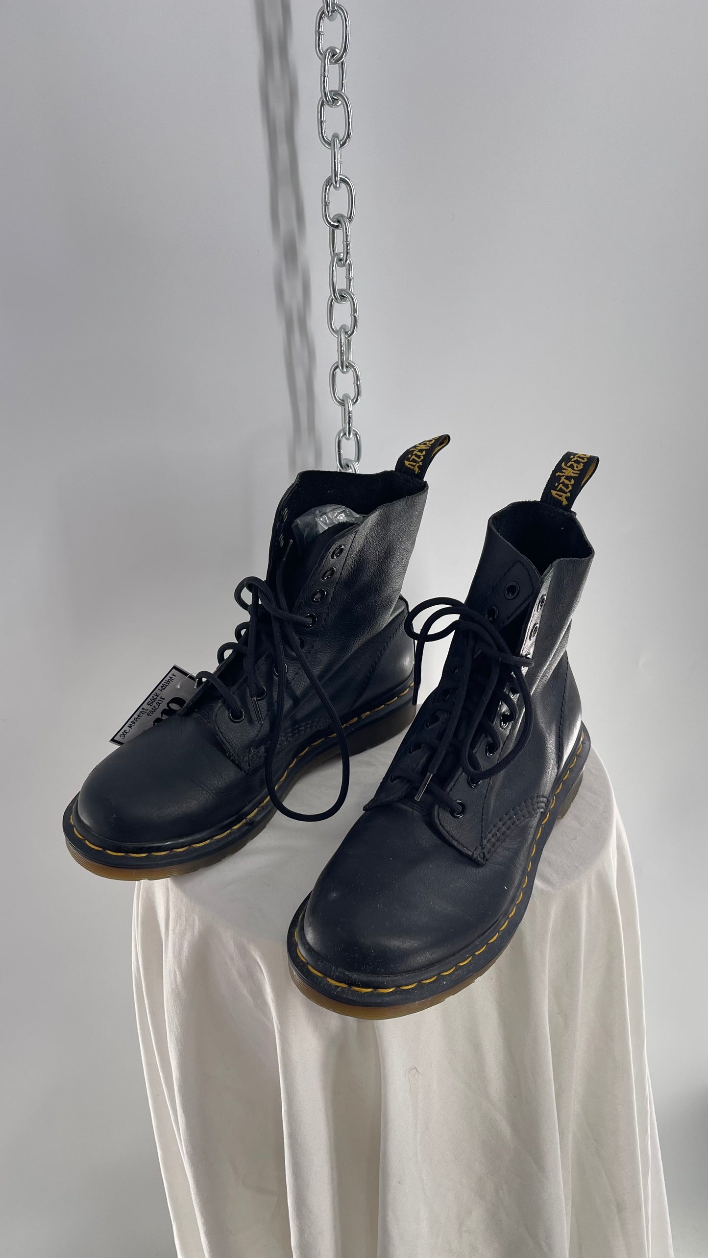 Doctor Martens Black Leather Virginia Pascal Boots (6)