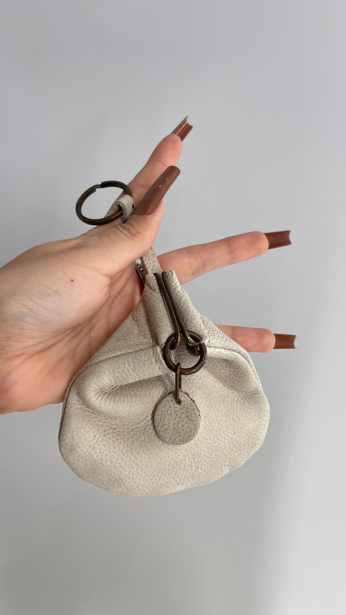 Free People Cream Mini Purse