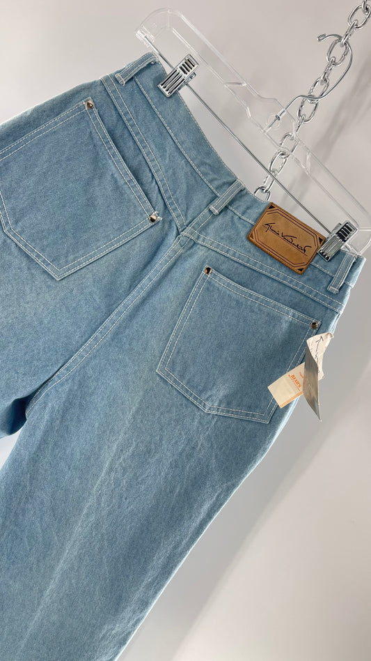 Deadstock Vintage Gloria Vanderbilt  Light Wash High Waisted Jeans (12)