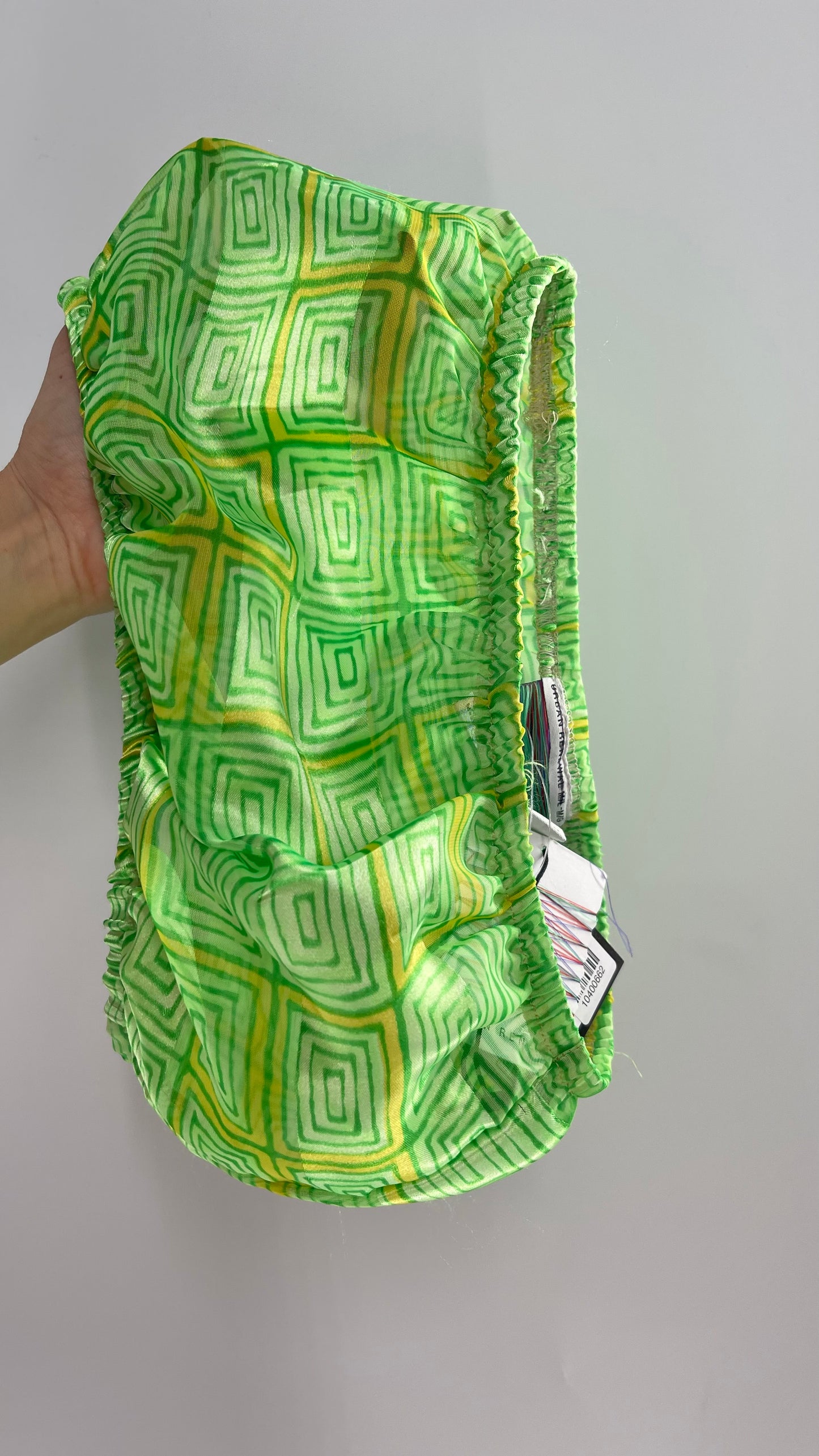 Urban Outfitters Renewal Upcycled Lime Green Bandeau with Tags Attached (M/L)