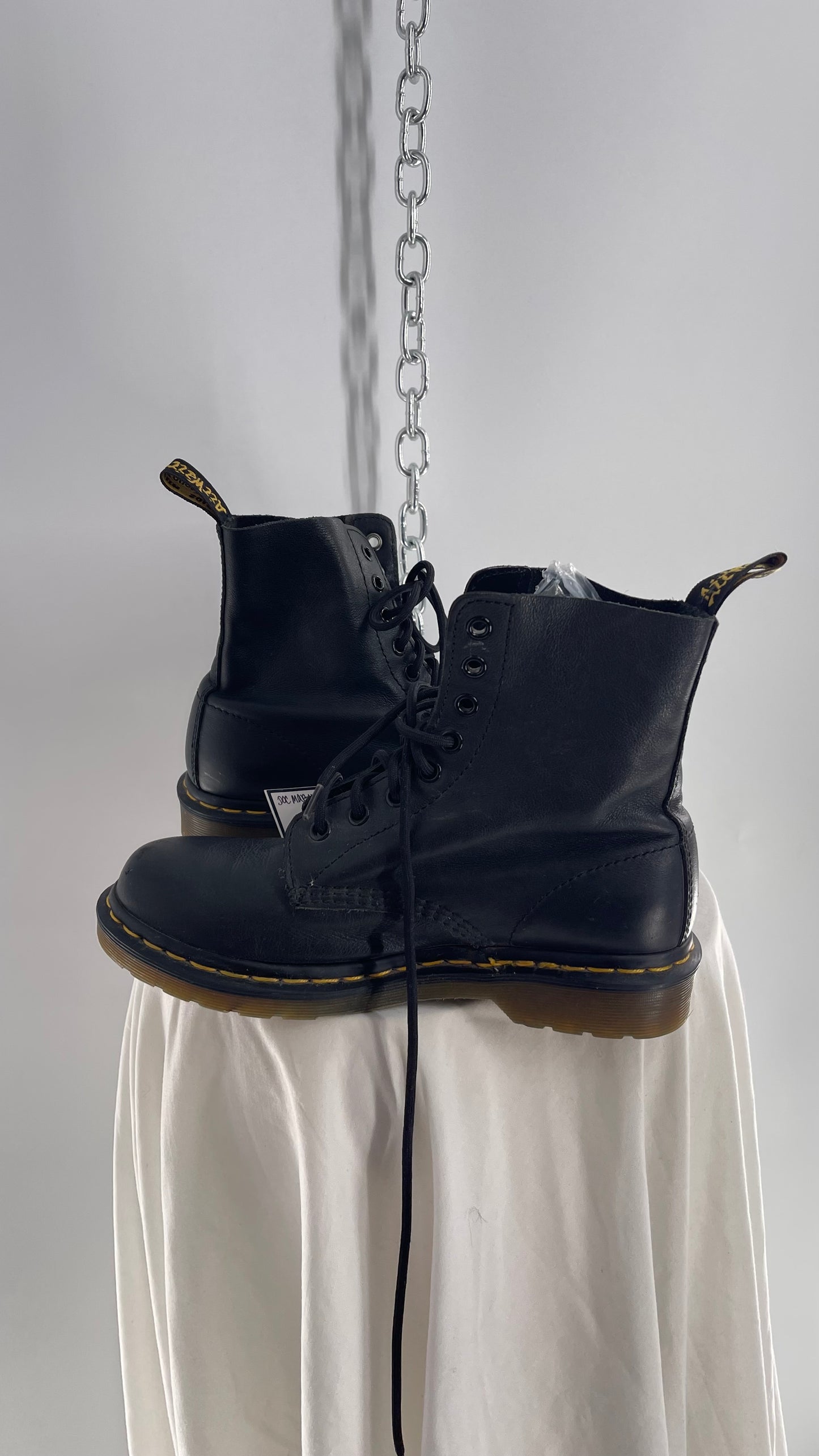 Doctor Martens Black Leather Virginia Pascal Boots (6)