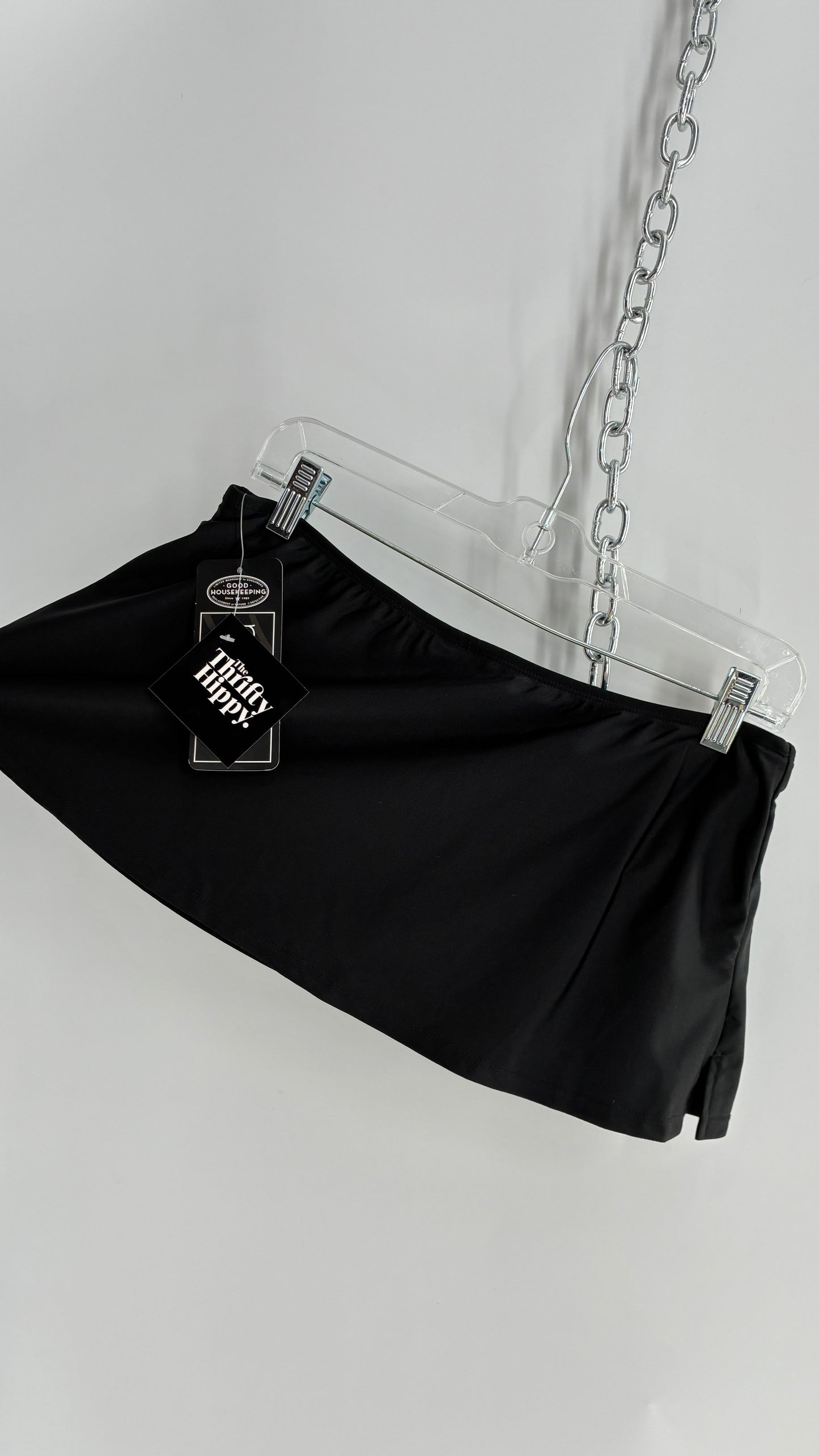 Vintage Deadstock CATALINA Black Low Rise Micro Mini Skirt (8/10)