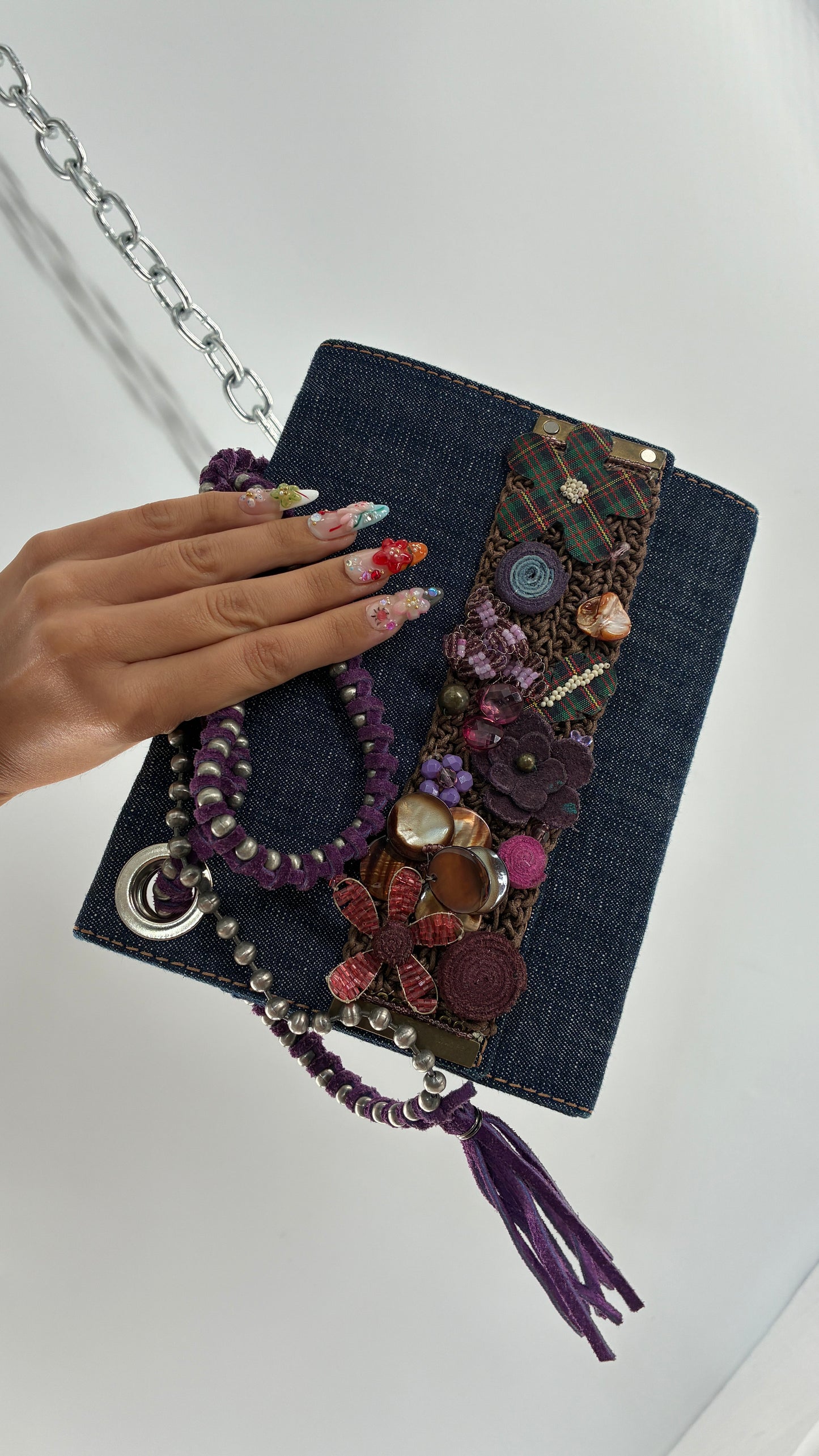 Rare 2000s ZIGI New York Embellished Archival Clutch Bag