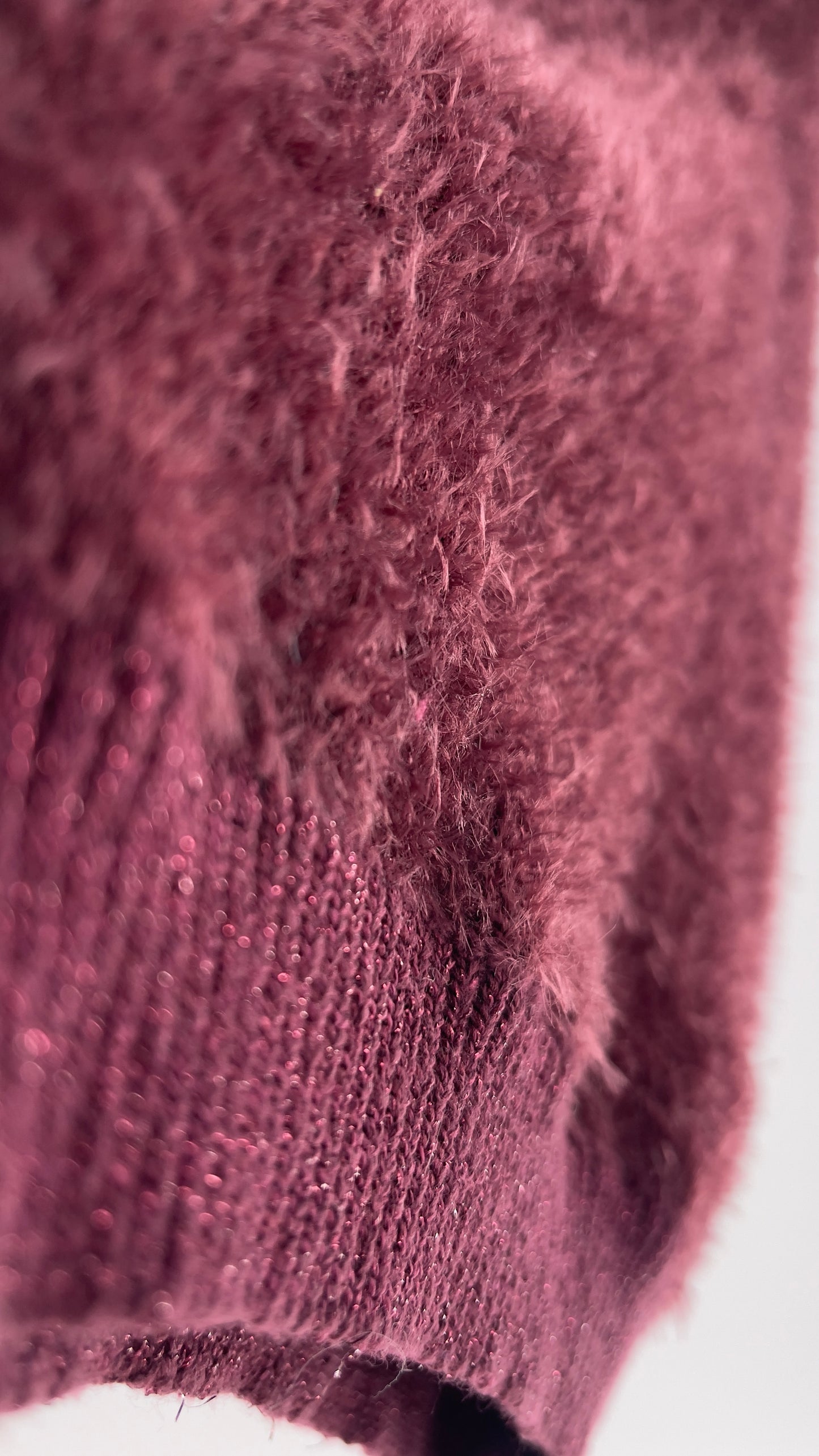 Urban Outfitters Fuzzy Burgundy Turtleneck Tank (Medium)